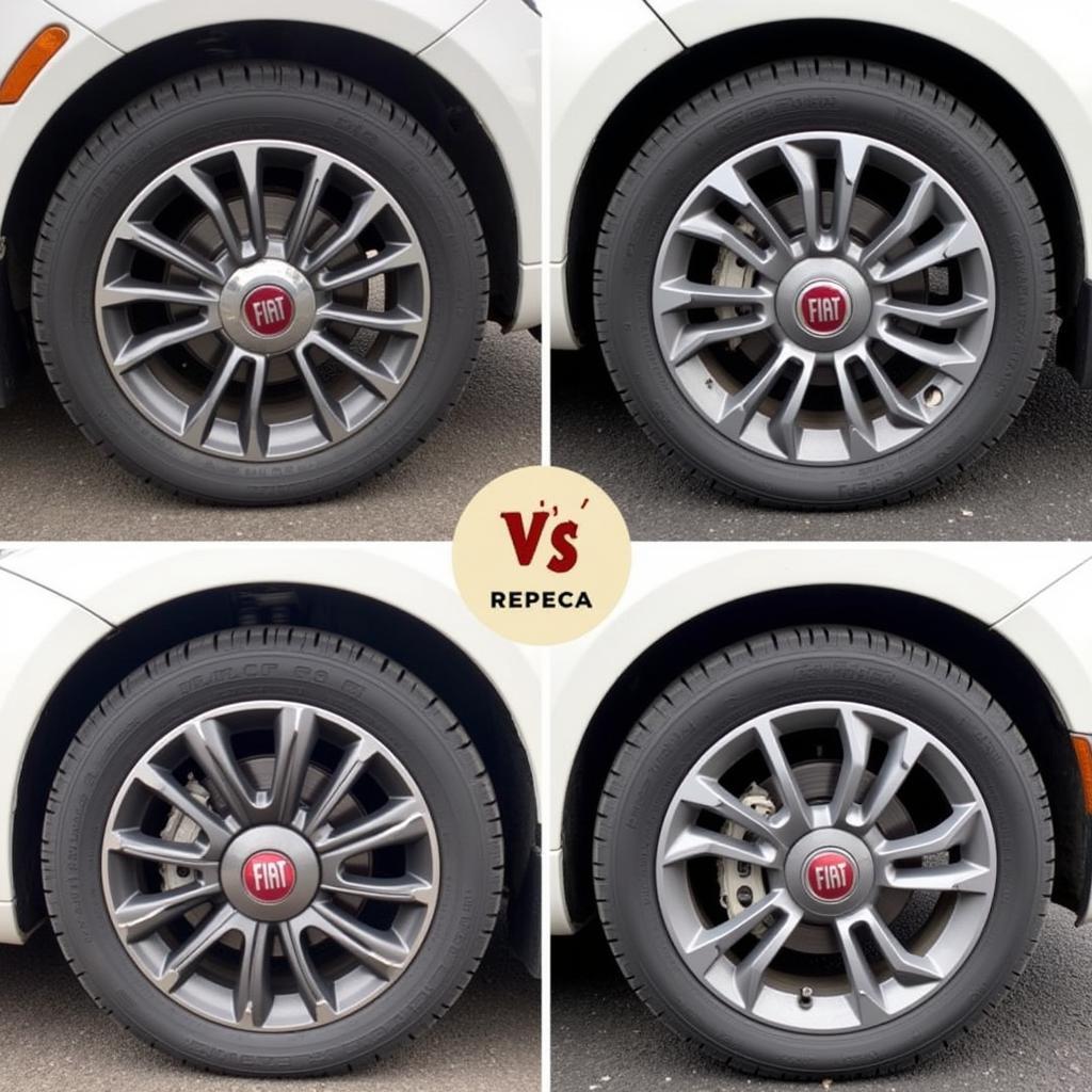 Vergleich Original vs. Nachbau Felgen Fiat 500