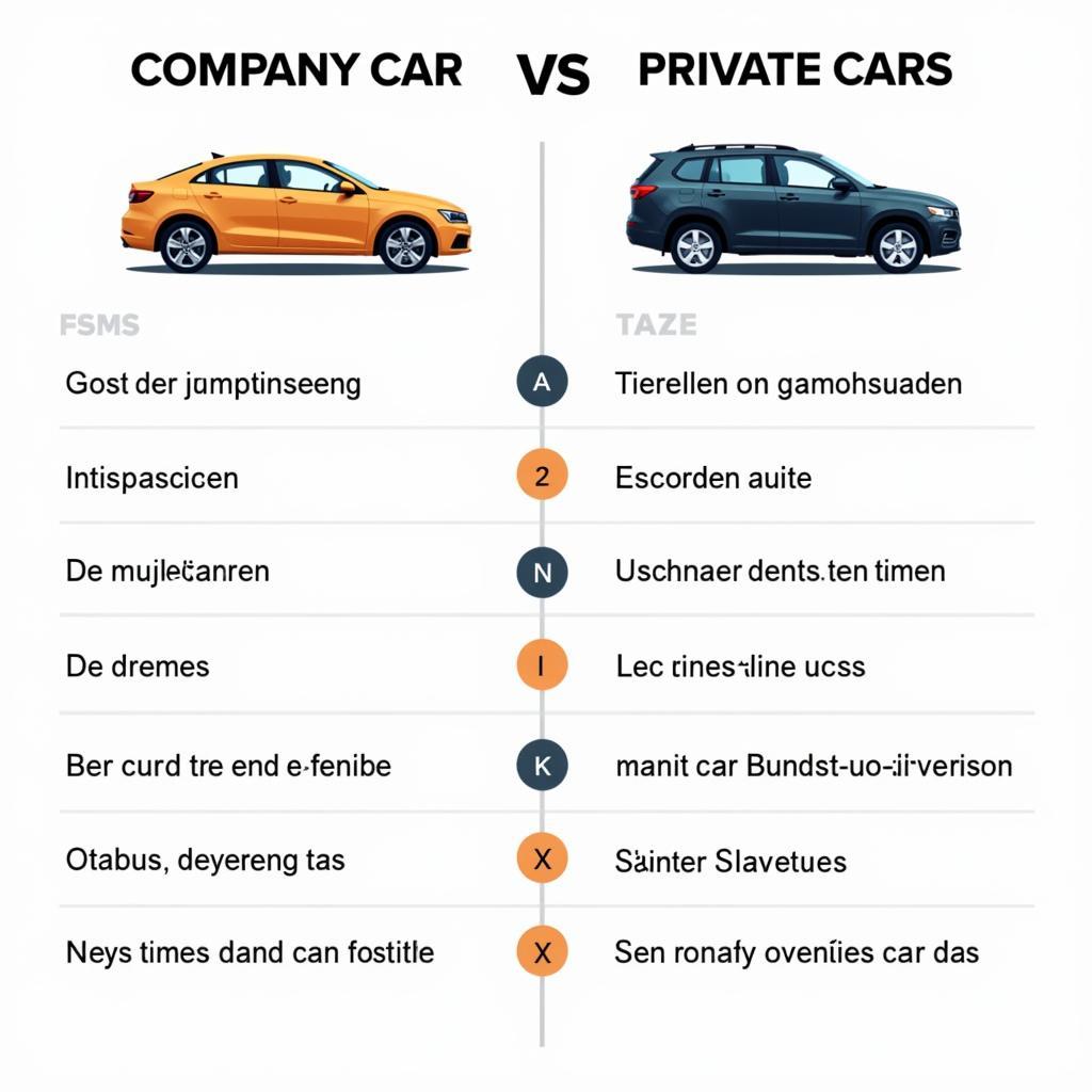 Firmenwagen vs. Privatwagen Vergleichstabelle