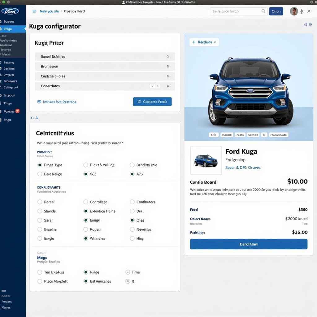 Ford Kuga Konfigurator Online