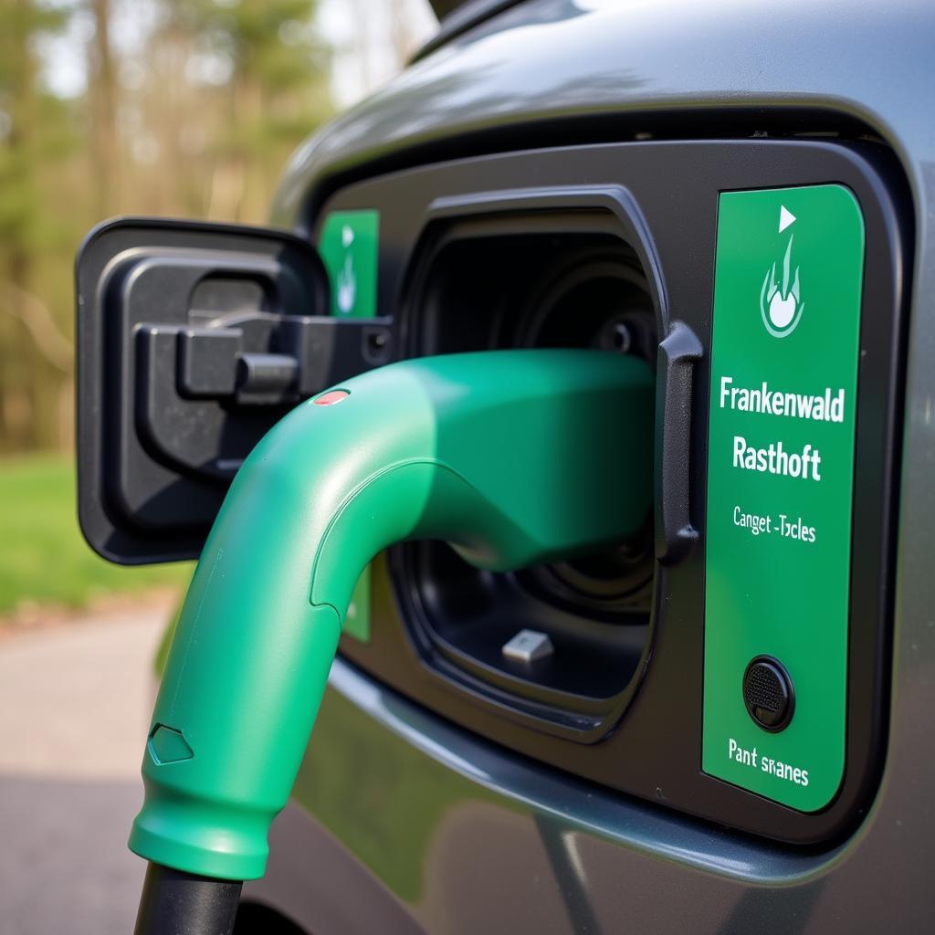 Frankenwald Raststätte Ladestation für Elektroautos