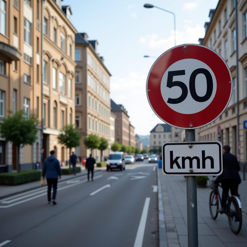 Geschwindigkeitsbegrenzung 50km/h innerorts