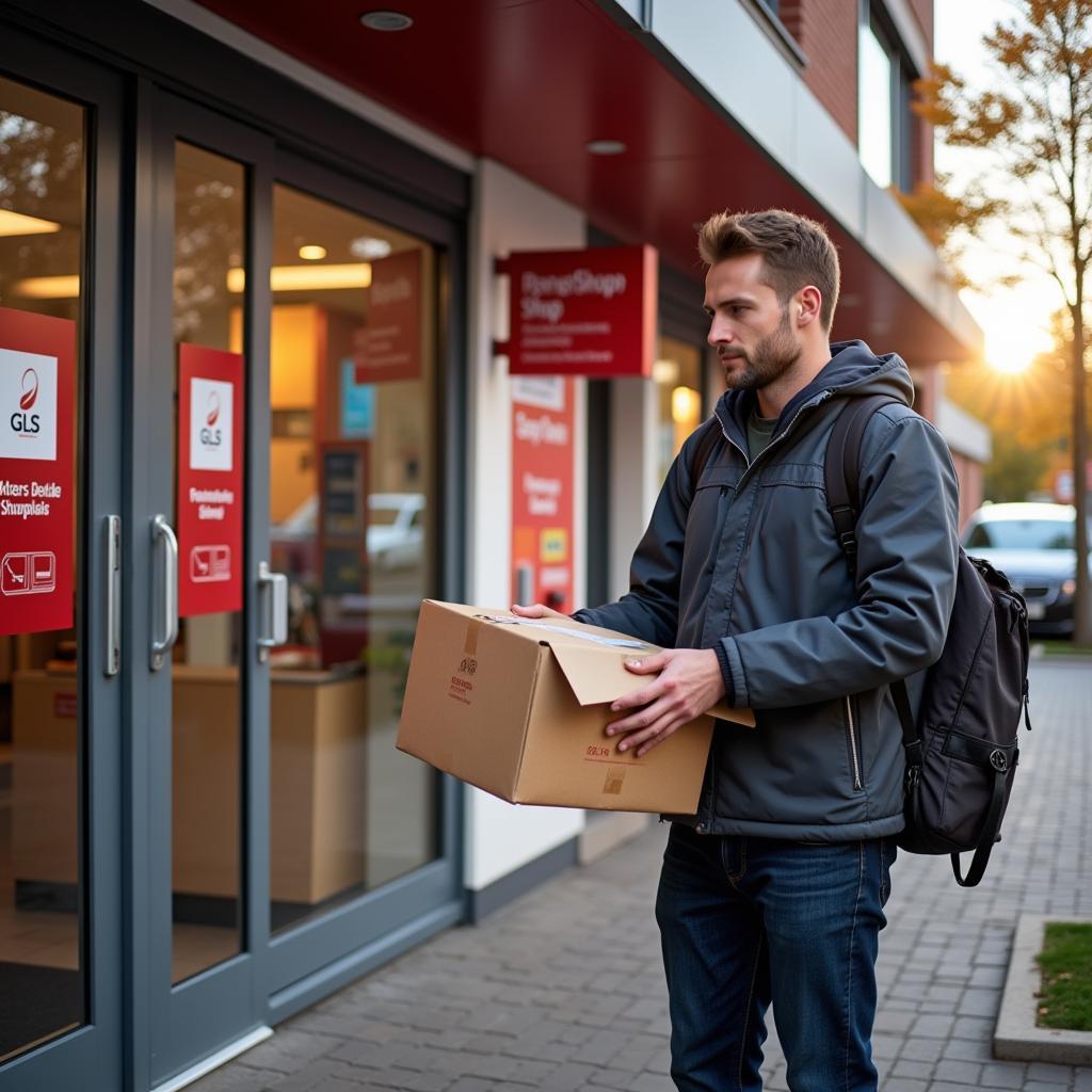 GLS Paket abgeben im Paketshop