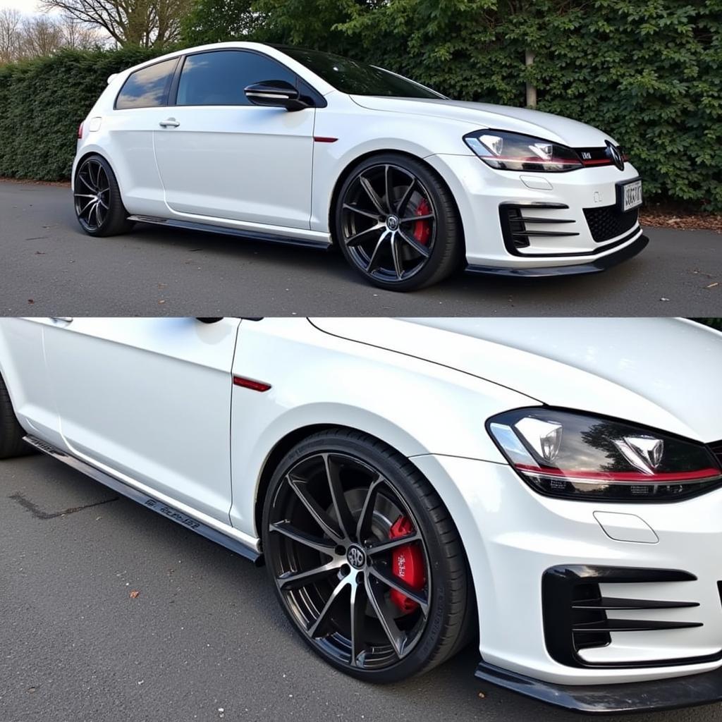 Golf 7 GTI Weiß: Tuning Beispiel