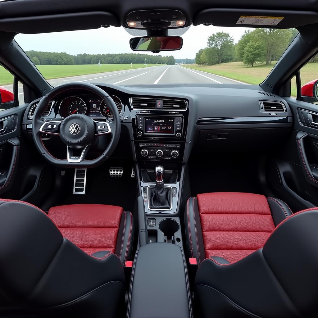 Innenausstattung des Golf GTI Cabrio