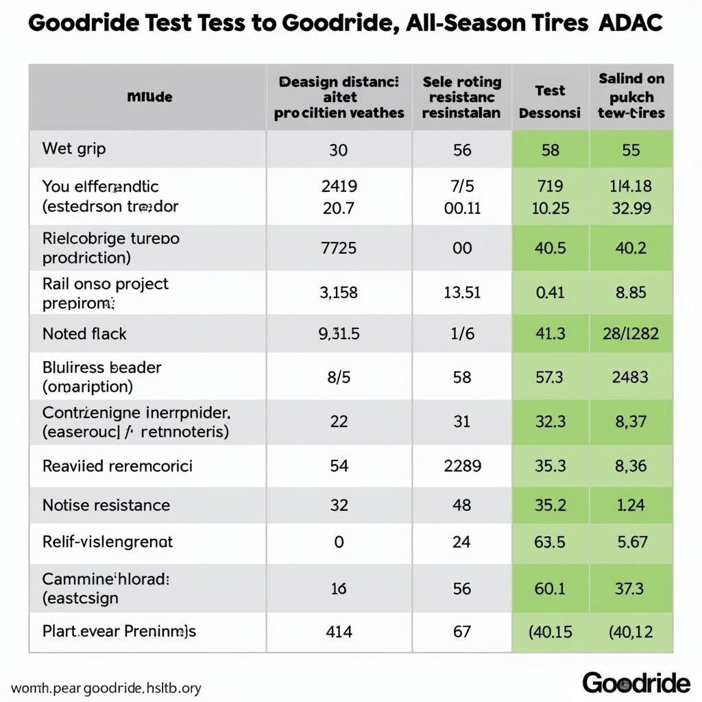 Goodride Ganzjahresreifen ADAC Testergebnisse