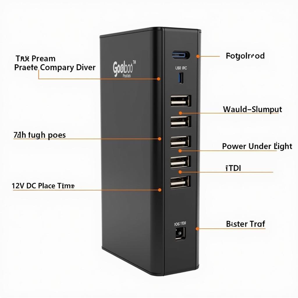 Gooloo Powerbank Anschlüsse und Funktionen