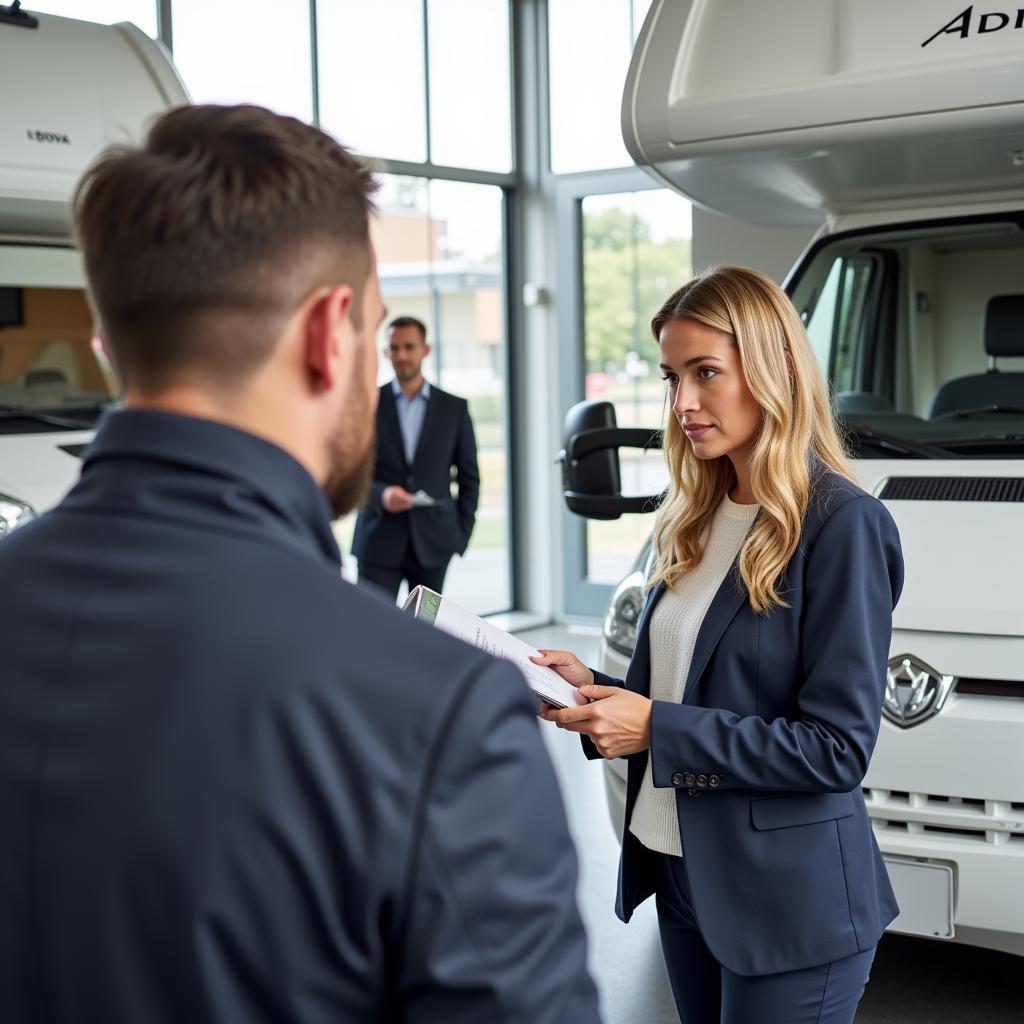 Kundenberatung beim größten Adria Händler Deutschlands