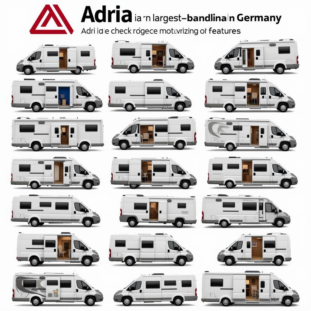 Verschiedene Adria Wohnmobil Modelle beim größten Händler in Deutschland