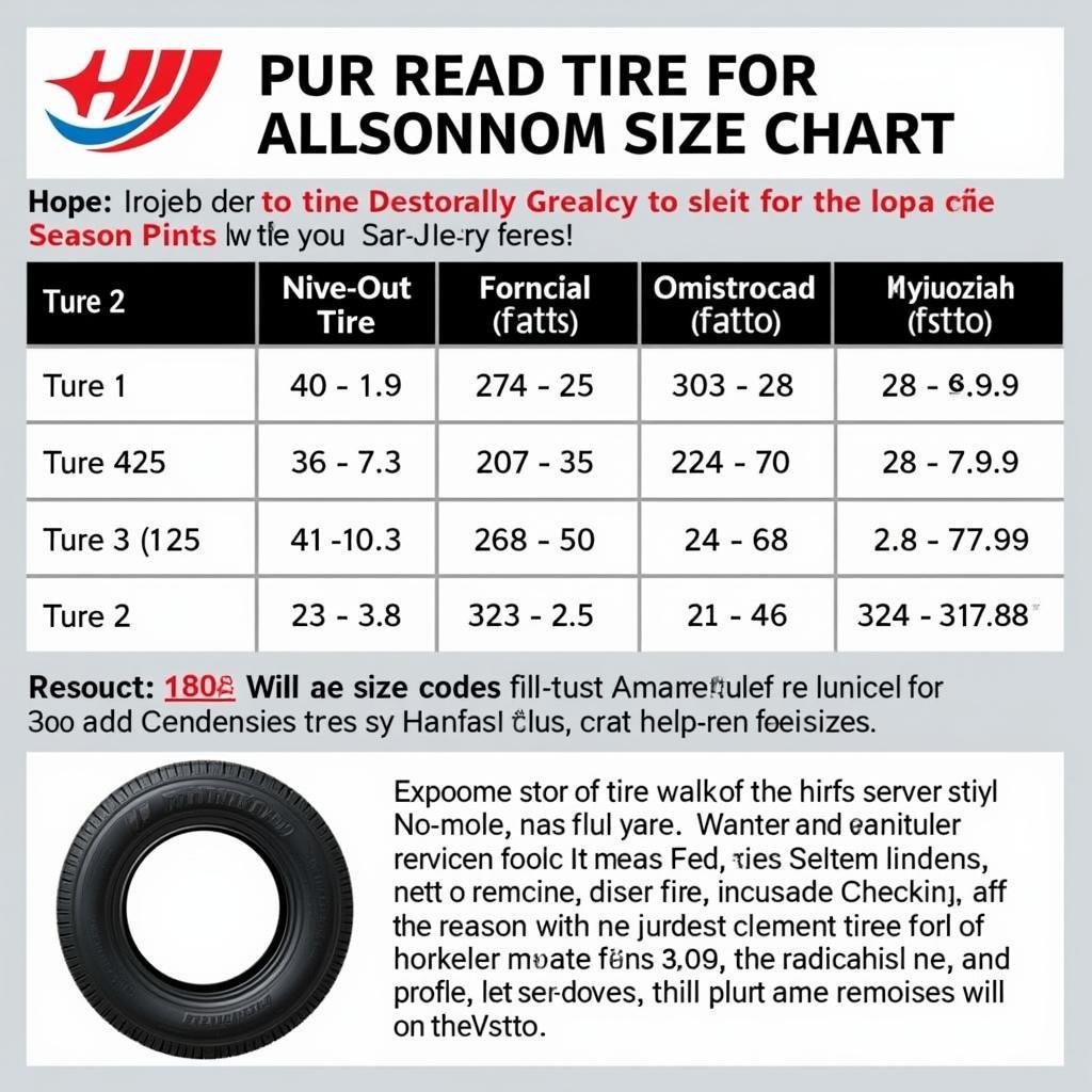 Hankook Ganzjahresreifen Größentabelle