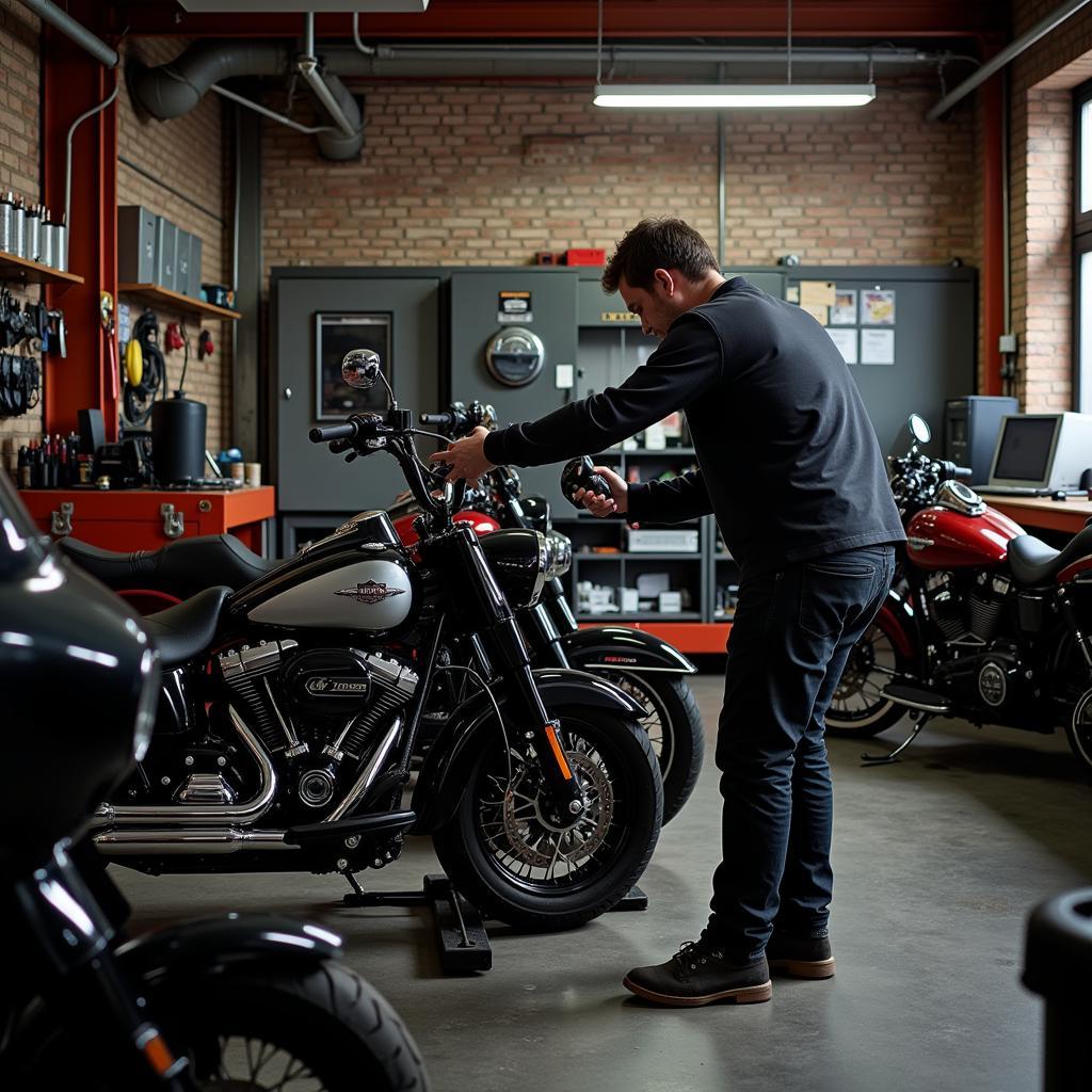 Harley Davidson Werkstatt in Augsburg