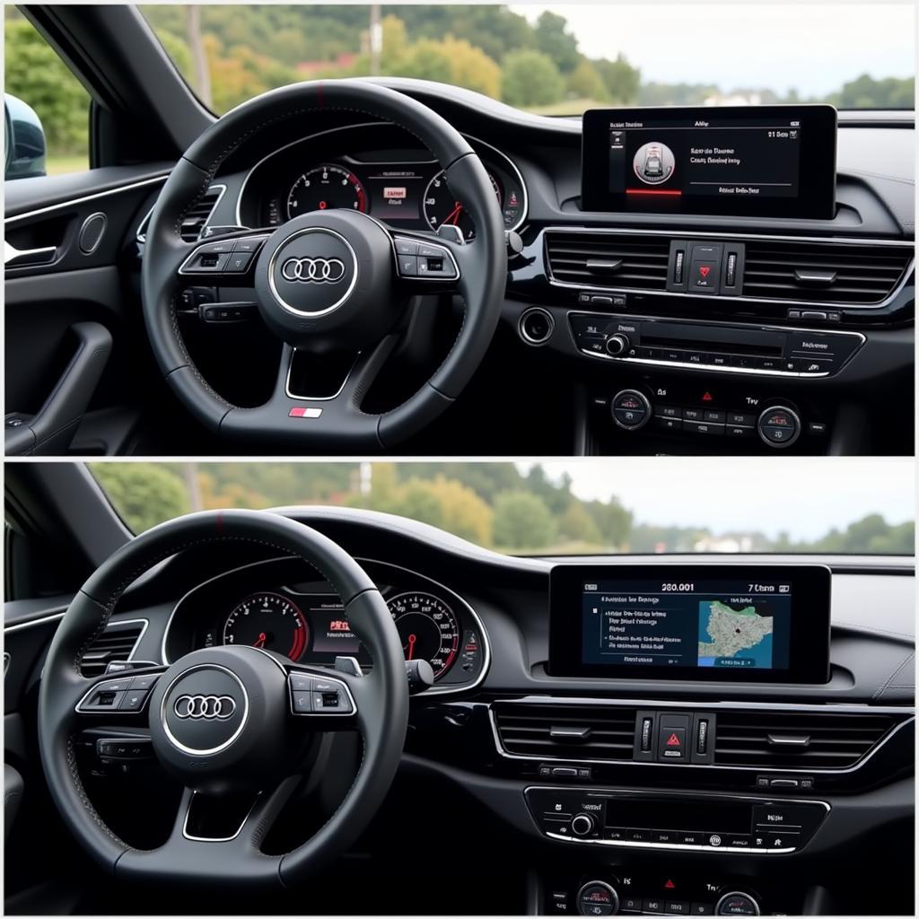 Anpassungsmöglichkeiten des Audi Head-up Displays