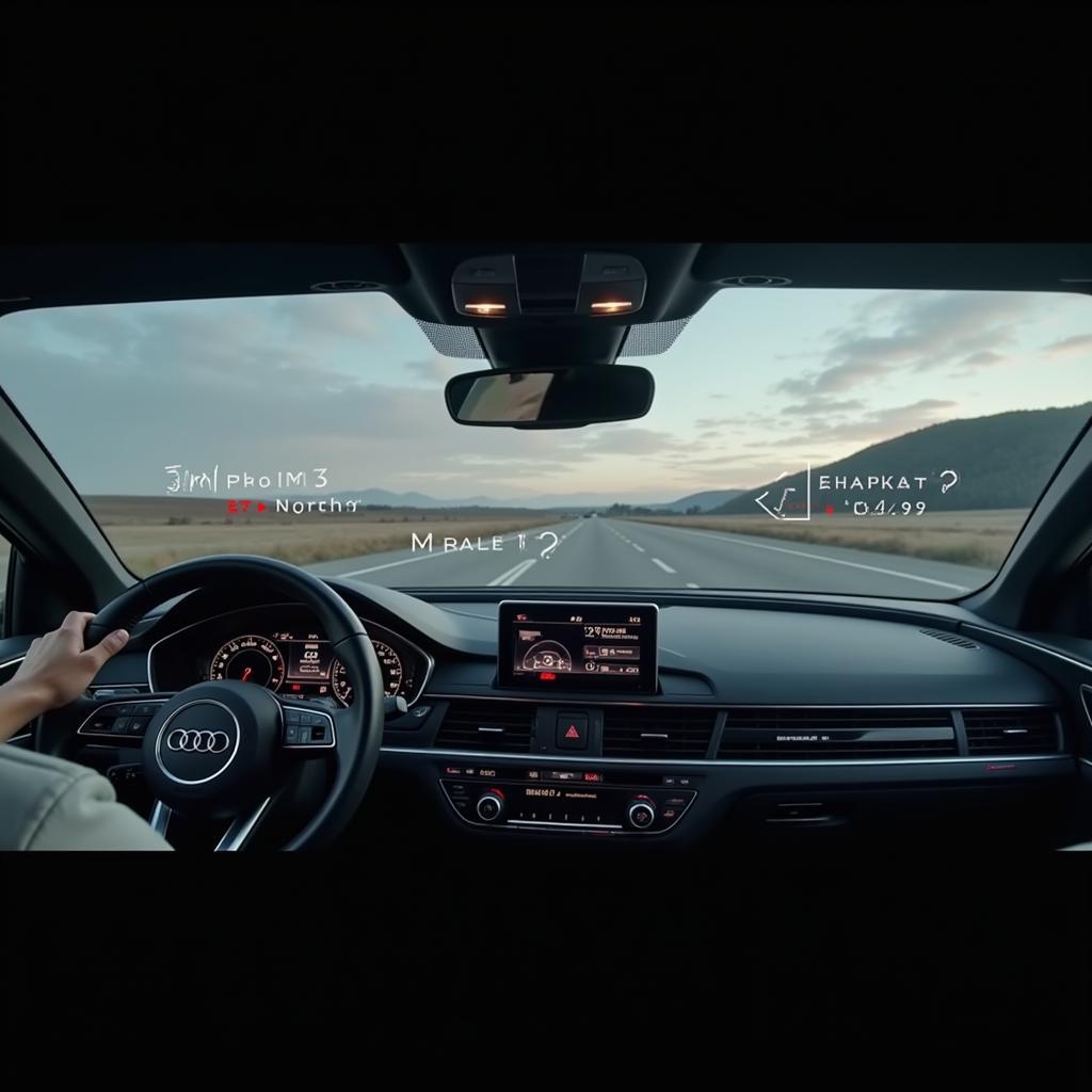 Audi Head-up Display in Aktion