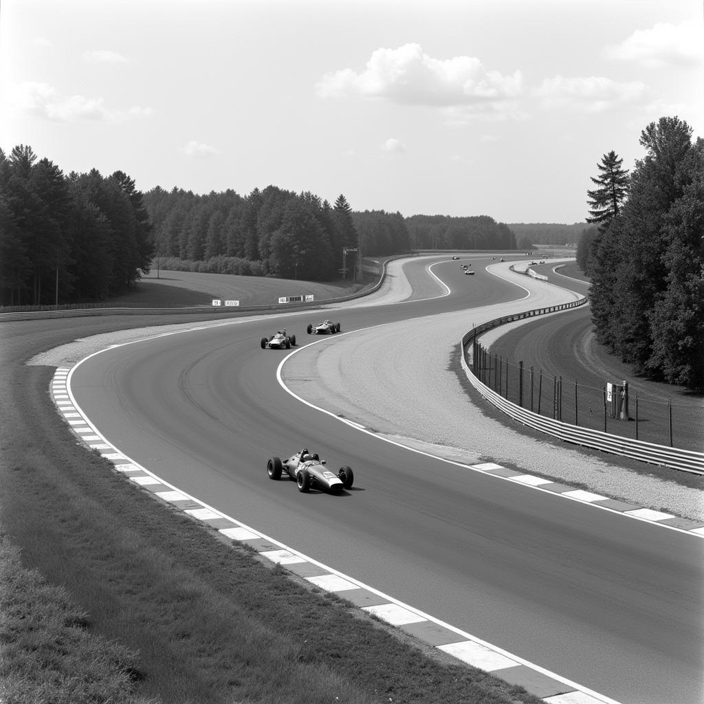 Historische Aufnahme der Hockenheimring Parabolika