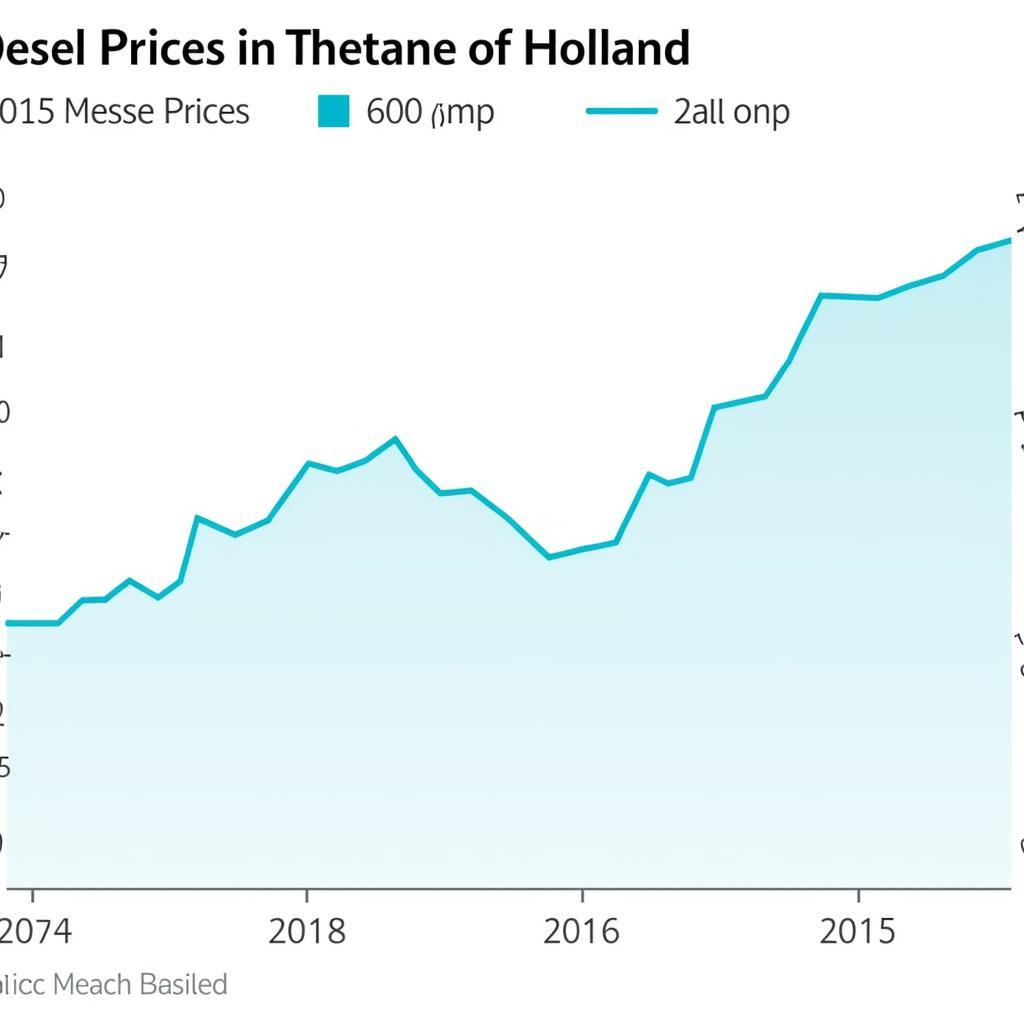 Entwicklung des Dieselpreises in Holland