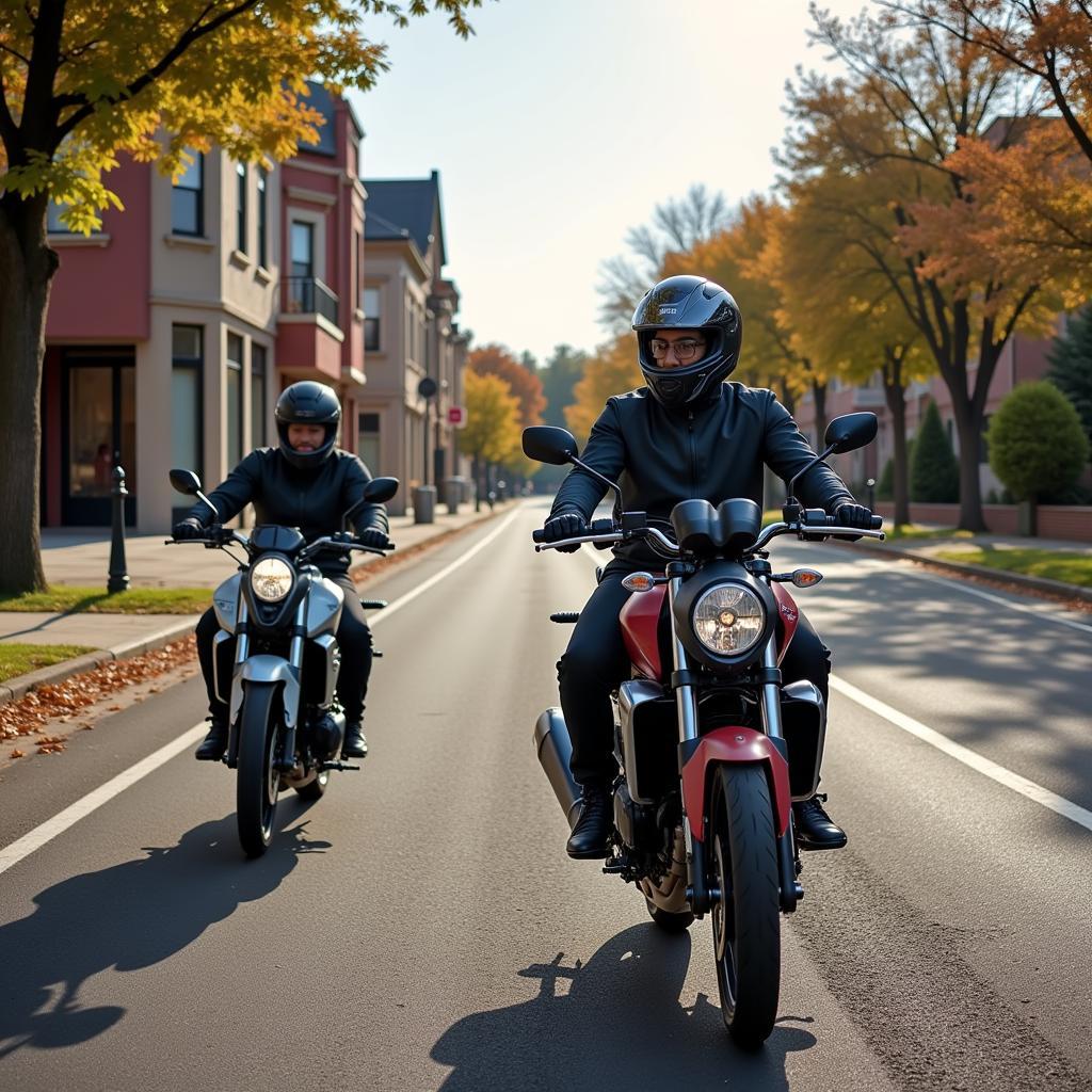 Honda NC 700 X in der Stadt und auf dem Land