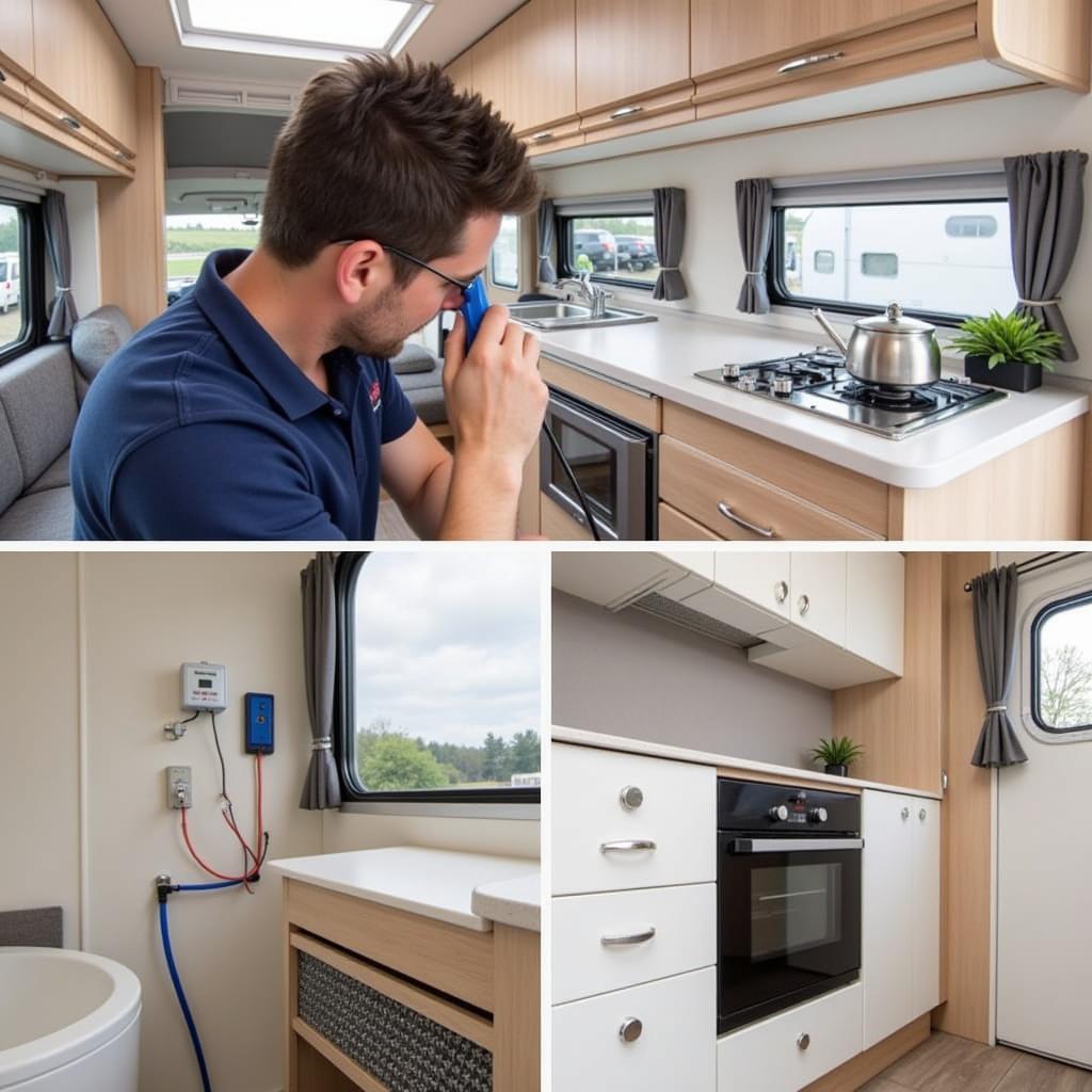 Technik Prüfung beim gebrauchten Hymer Eriba Touring