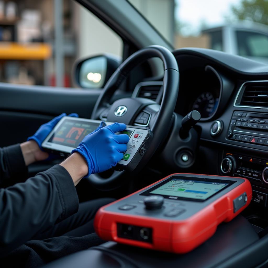 Modernes Hyundai Diagnosegerät in Langenhorn