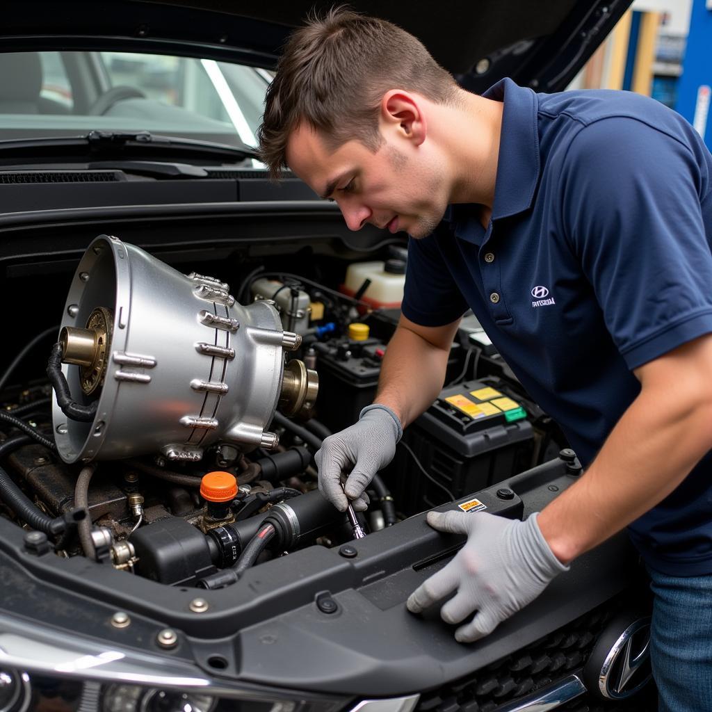 Reparatur des Hyundai Tucson Automatikgetriebes