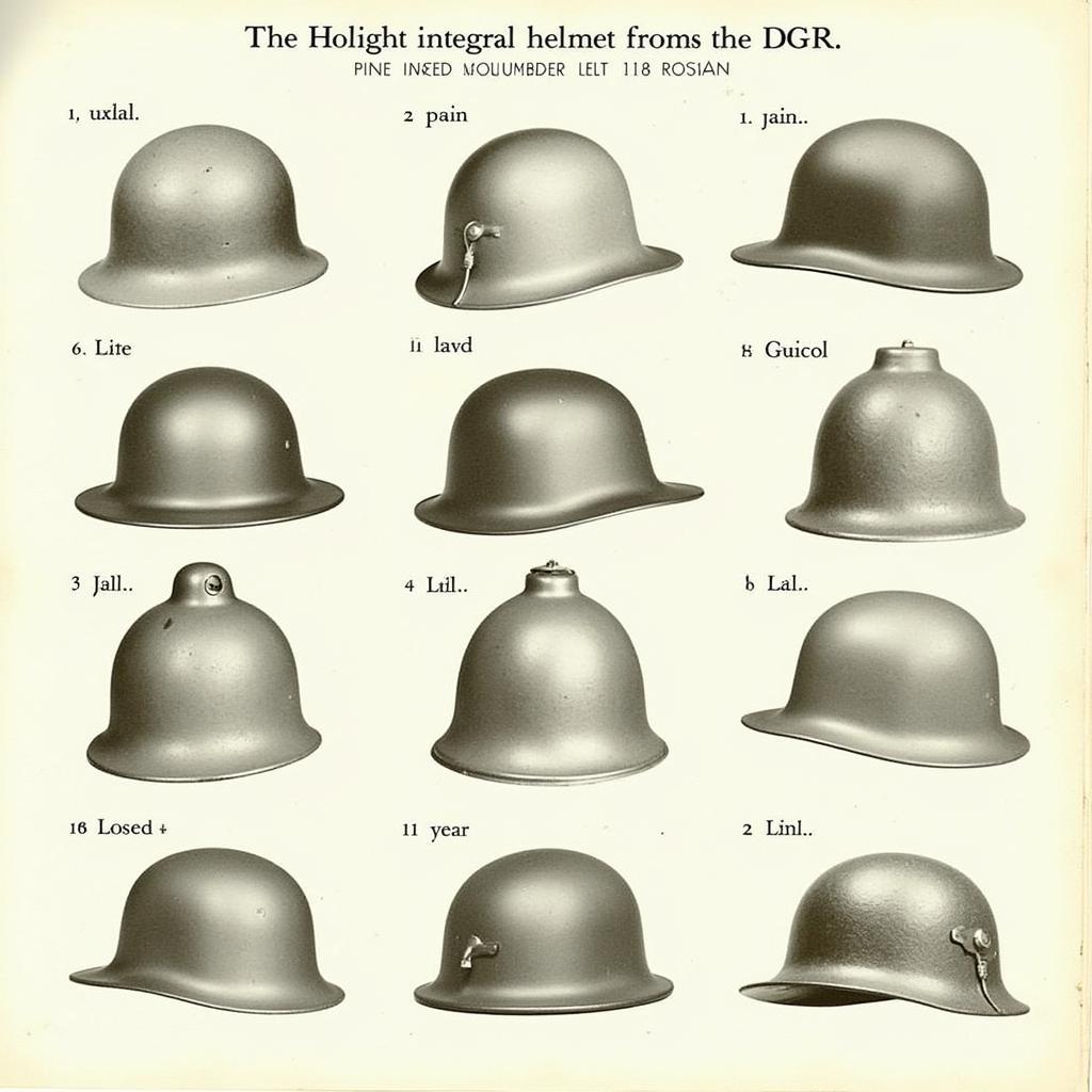 Frühe Modelle des Integralhelms aus der DDR