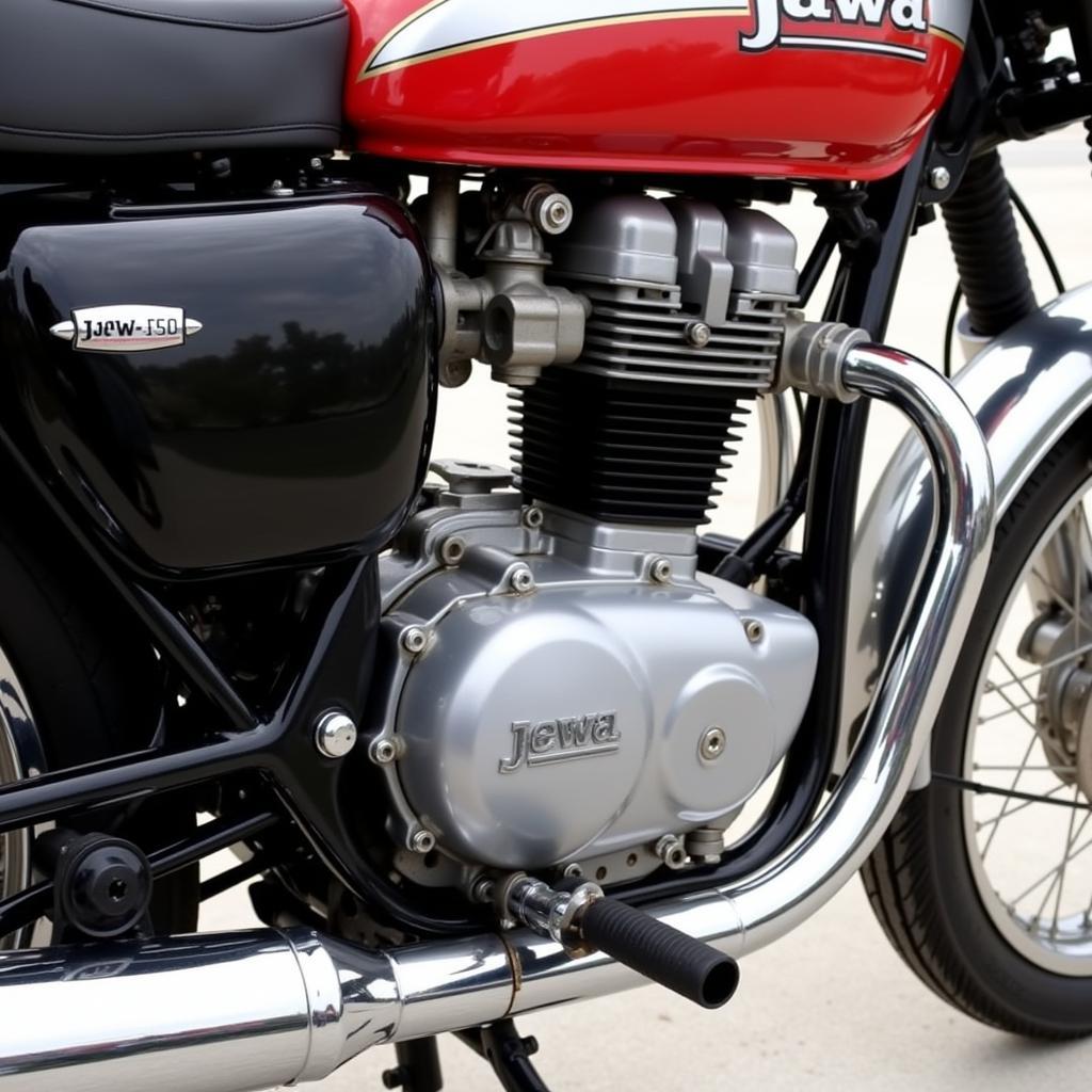 Detailansicht der Jawa 350