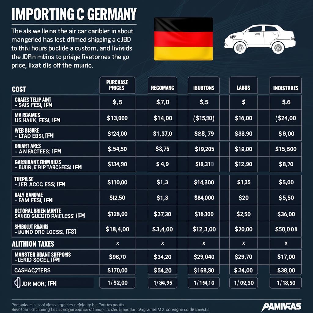 Kostenübersicht JDM Import Deutschland