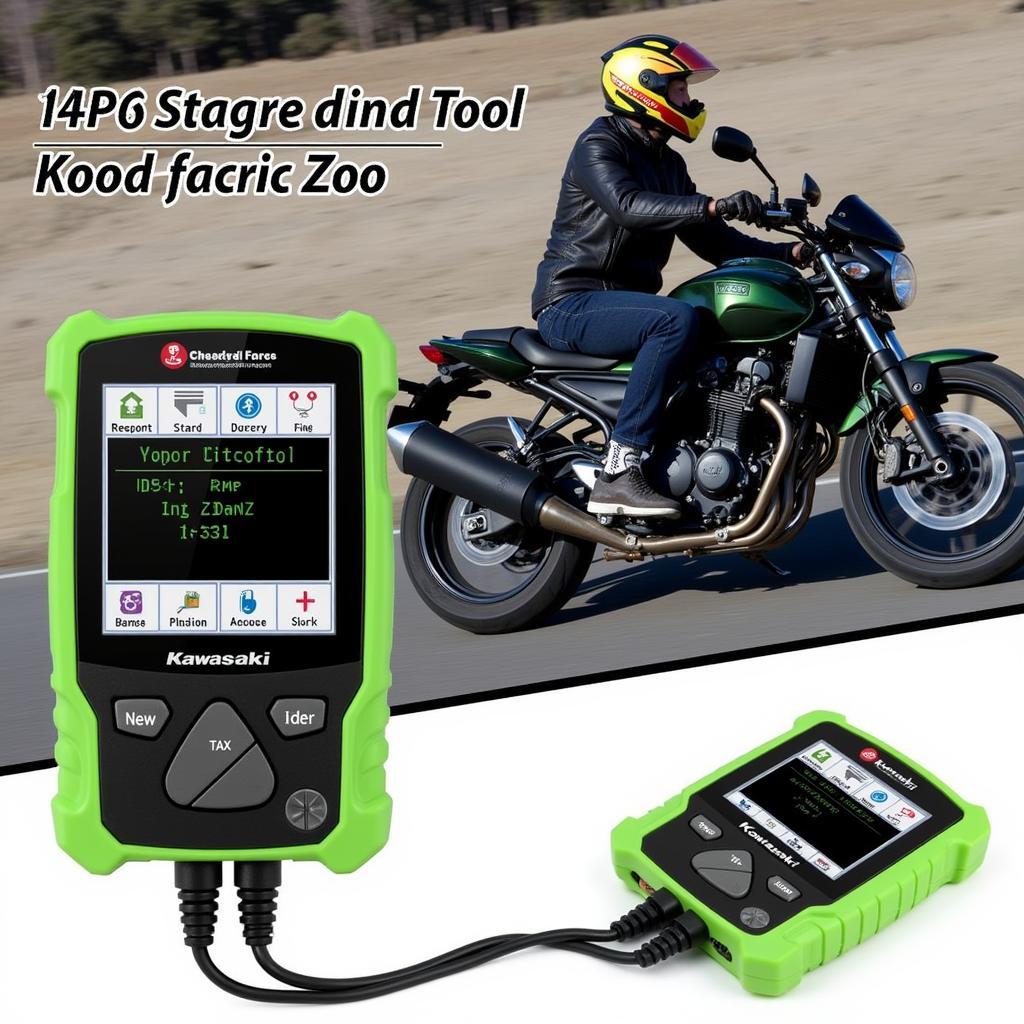 Kawasaki Z900 Diagnosegerät