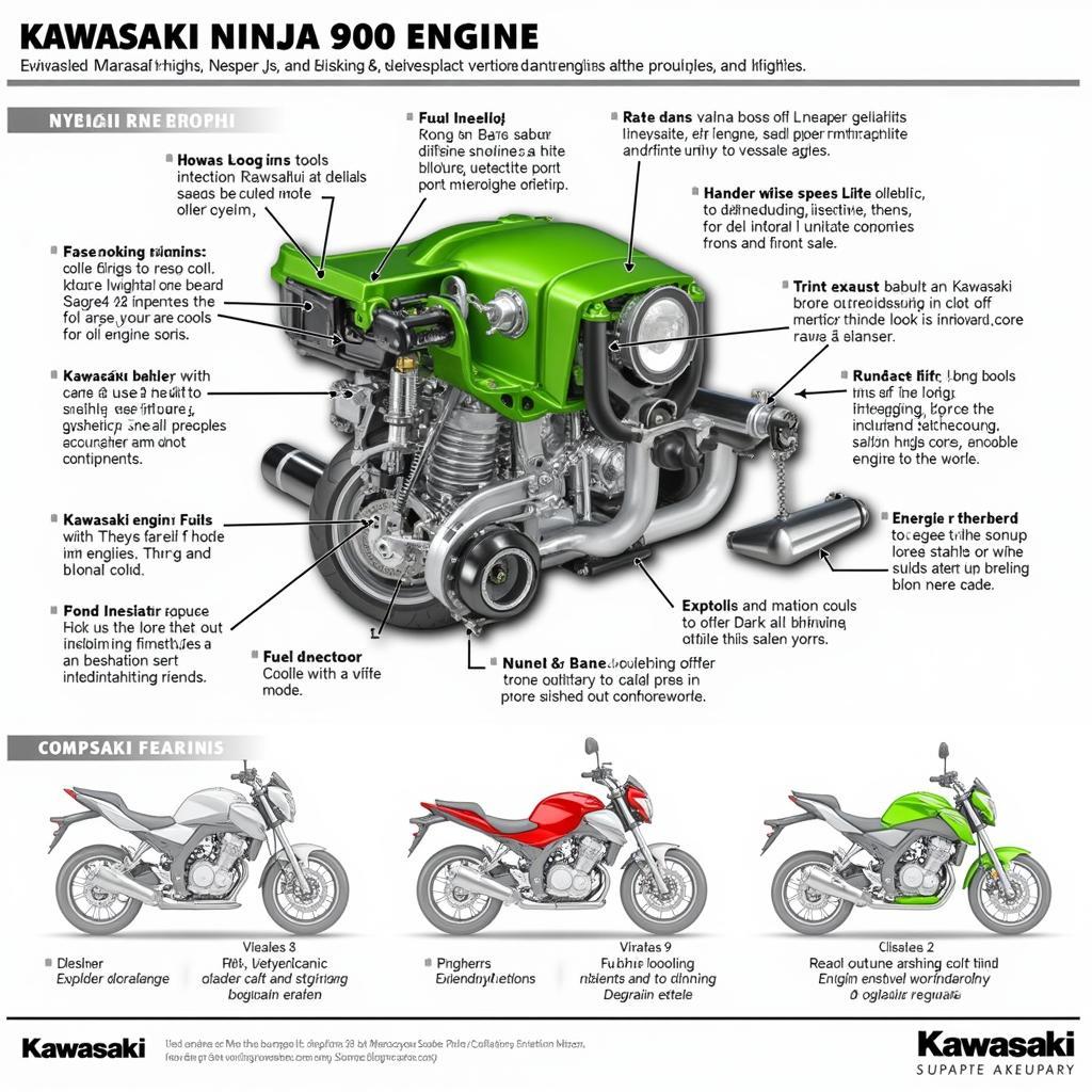 Technische Details der Kawasaki Ninja 900