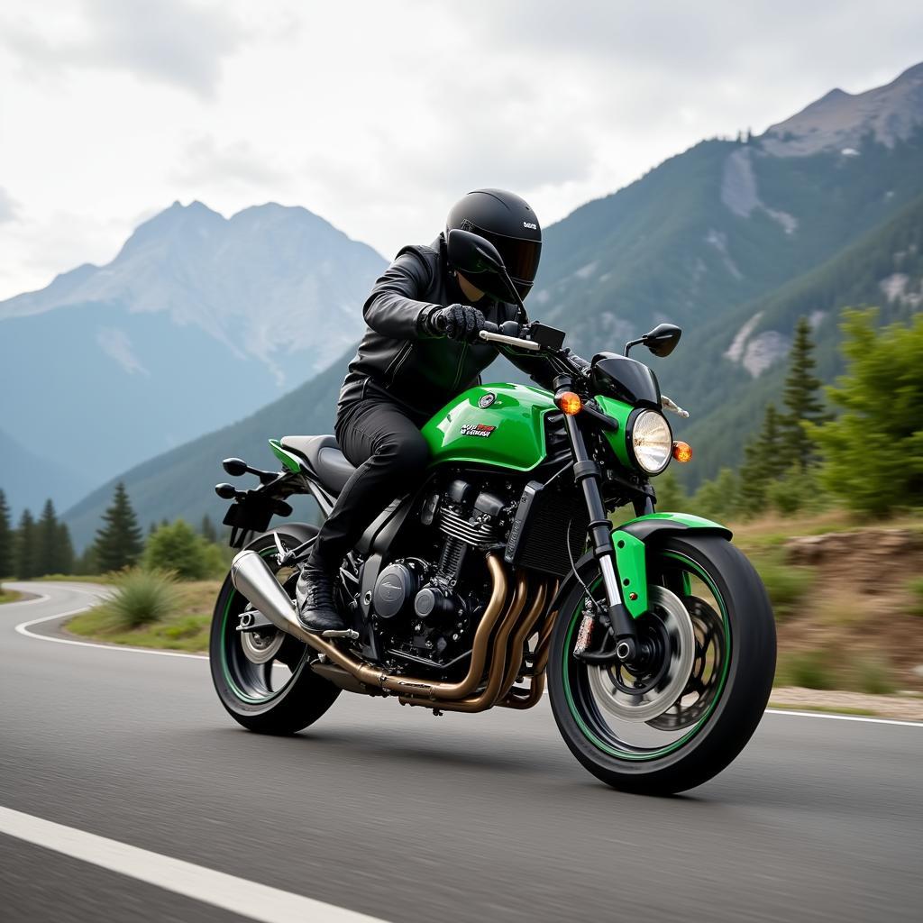 Kawasaki Z 900 RS on the Road