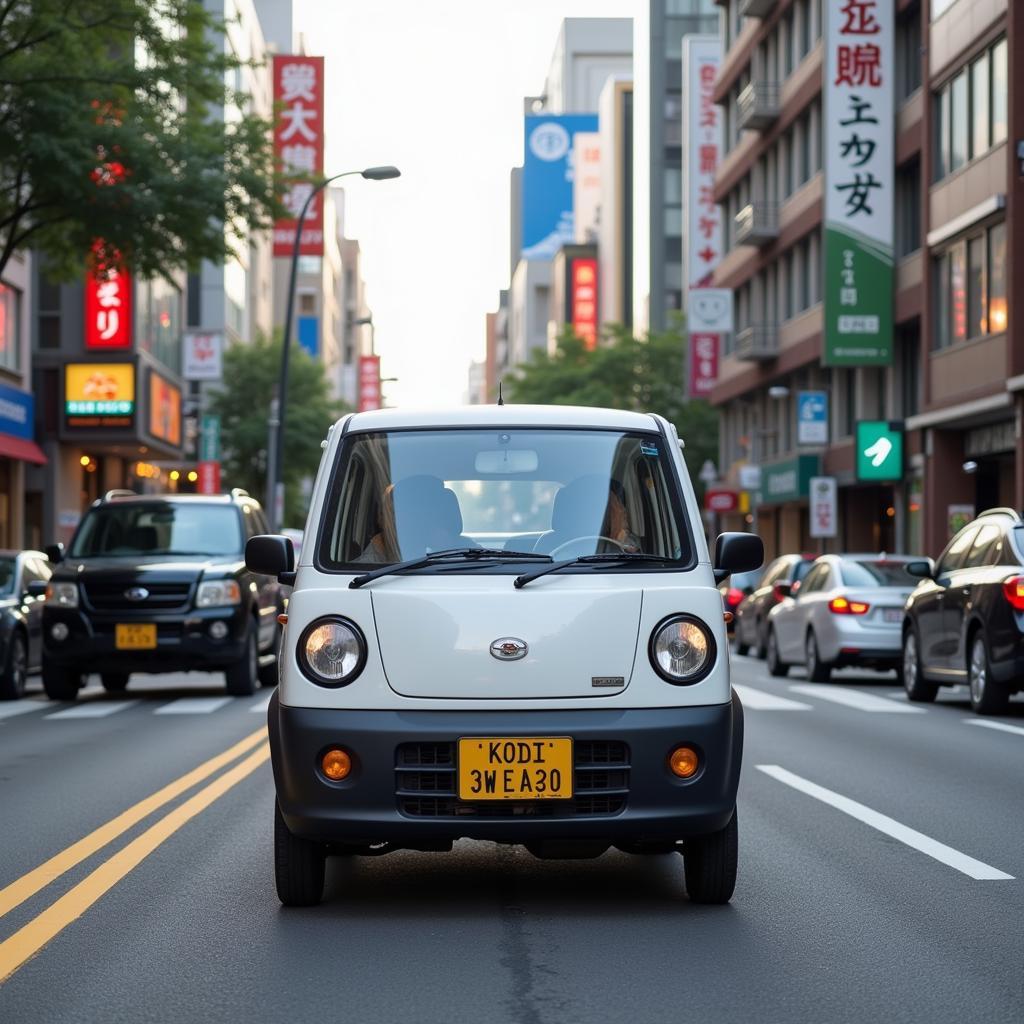 Kei Car im Stadtverkehr