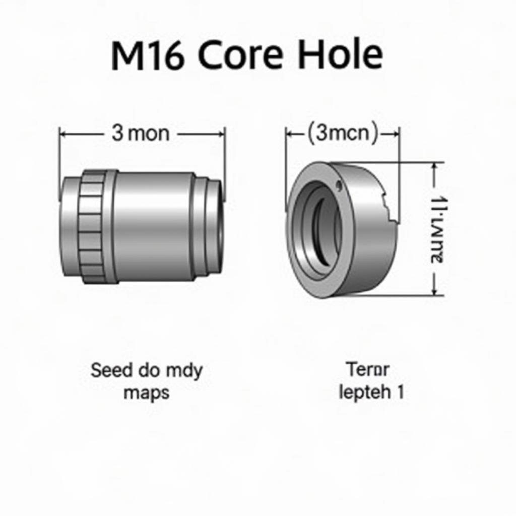 Kernloch M16 Dimensionierung