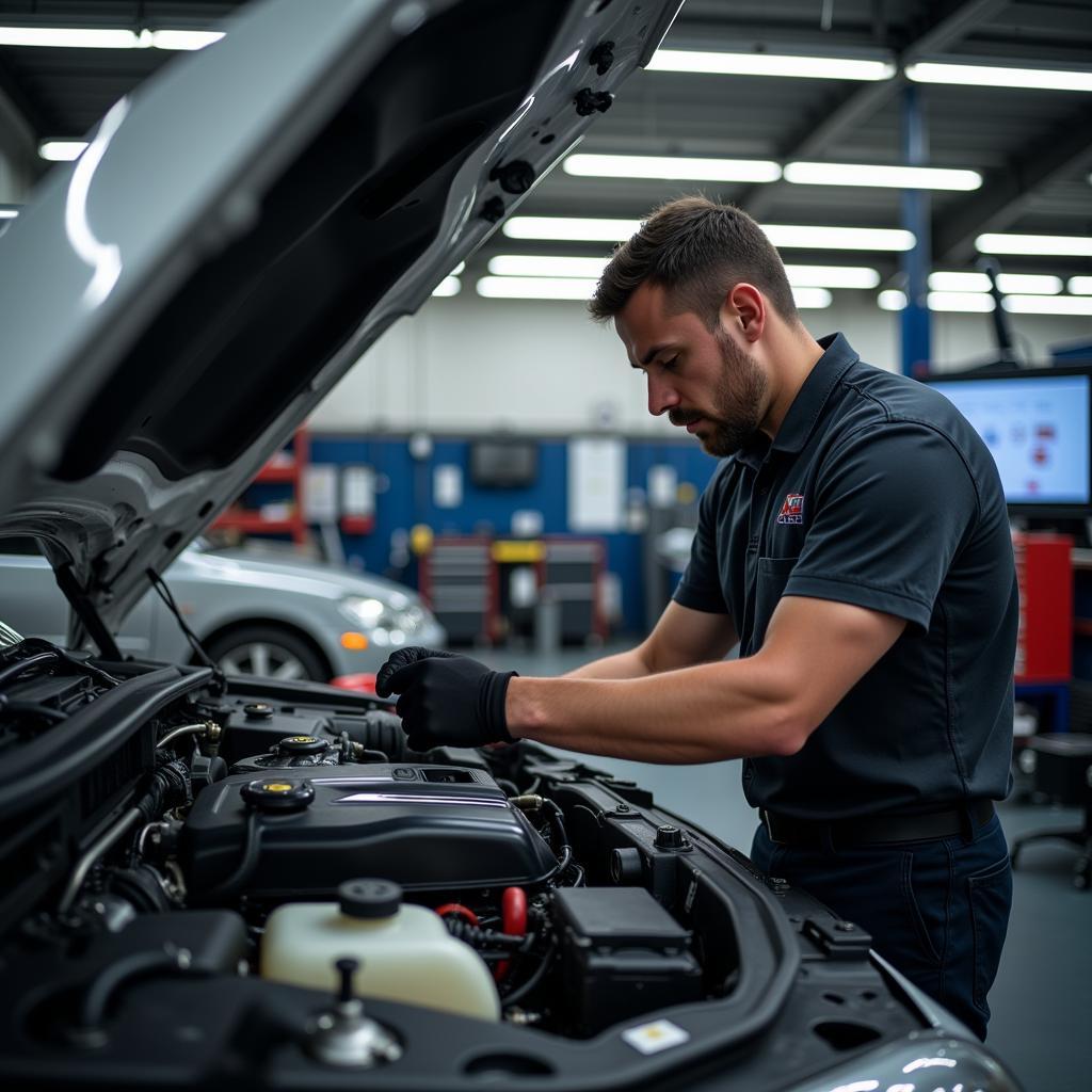 Professionelle Kfz-Reparatur am Flughafen