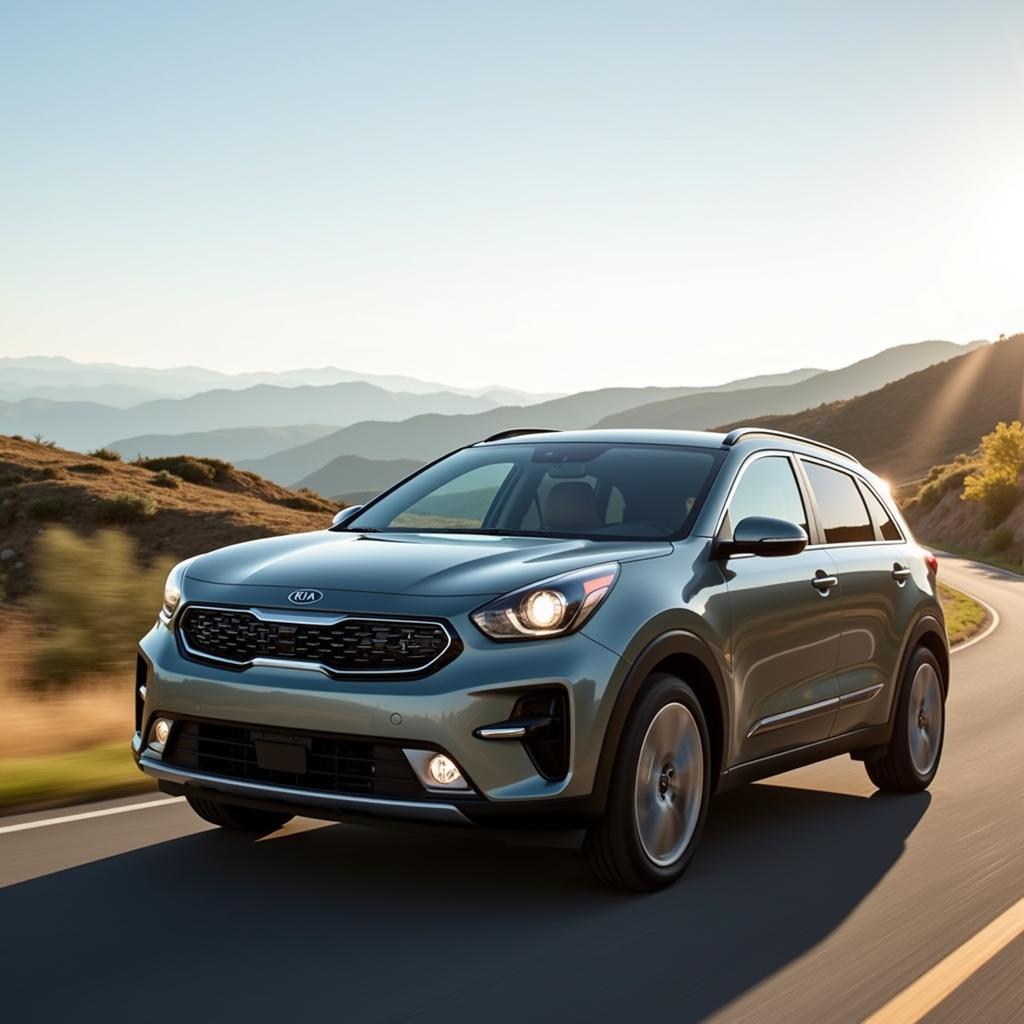 Der Kia Niro auf der Straße: Ein stilvoller und praktischer Crossover