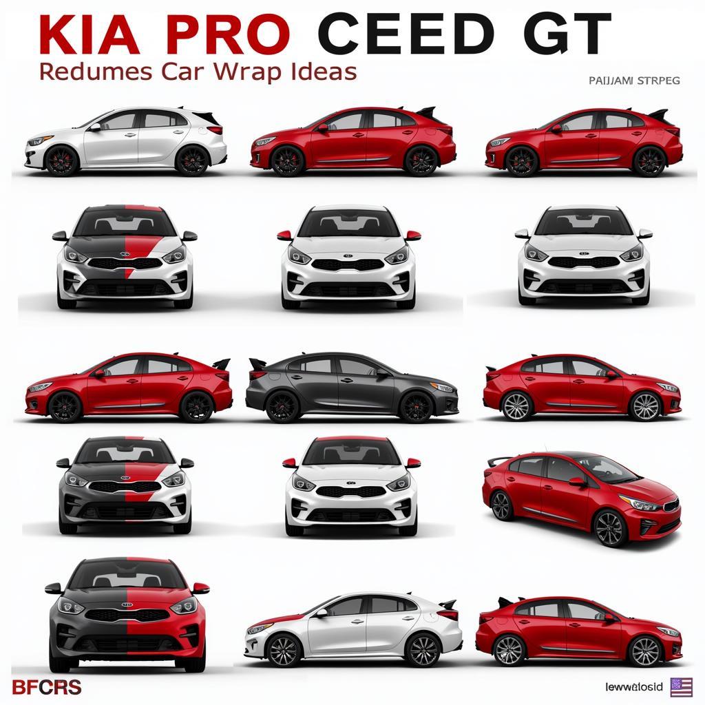 Ideen für die Teilfolierung eines Kia Pro Ceed GT