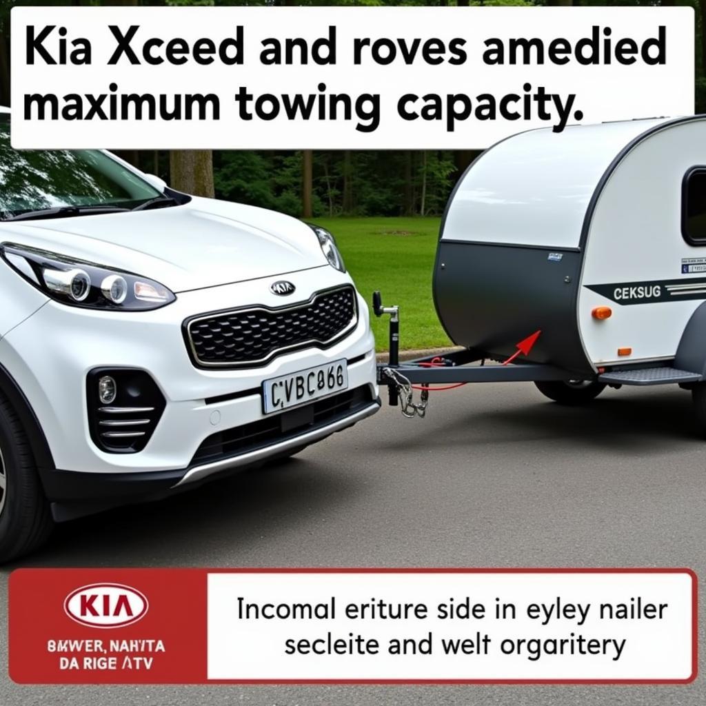 Übersicht der Anhängelast des Kia Xceed