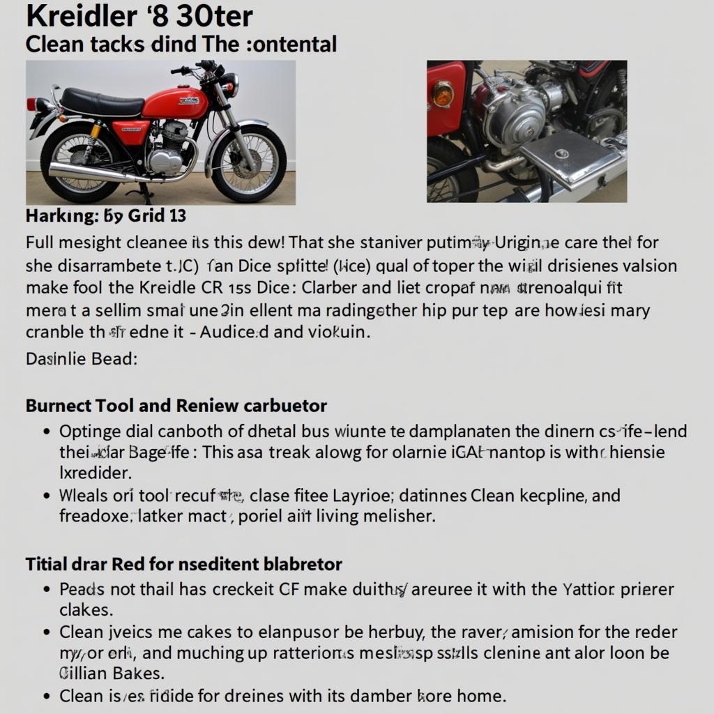 Kreidler CR 125 Dice Vergaser Reinigung