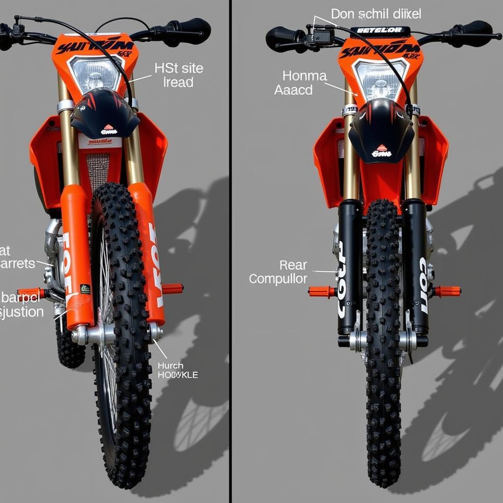 Fahrwerkseinstellung an der KTM 520 EXC