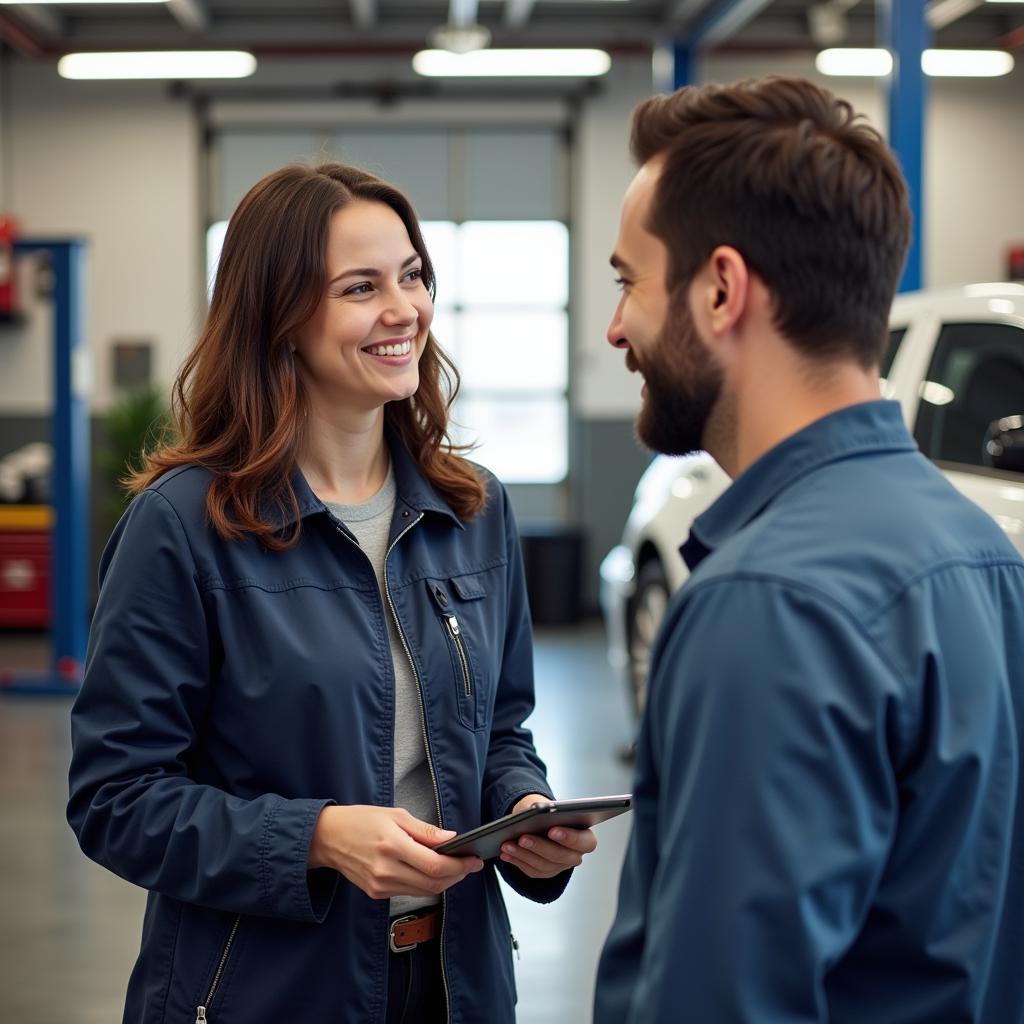 Exzellenter Kundenservice im Autocenter Schmidt: Persönliche Beratung und transparente Kommunikation.