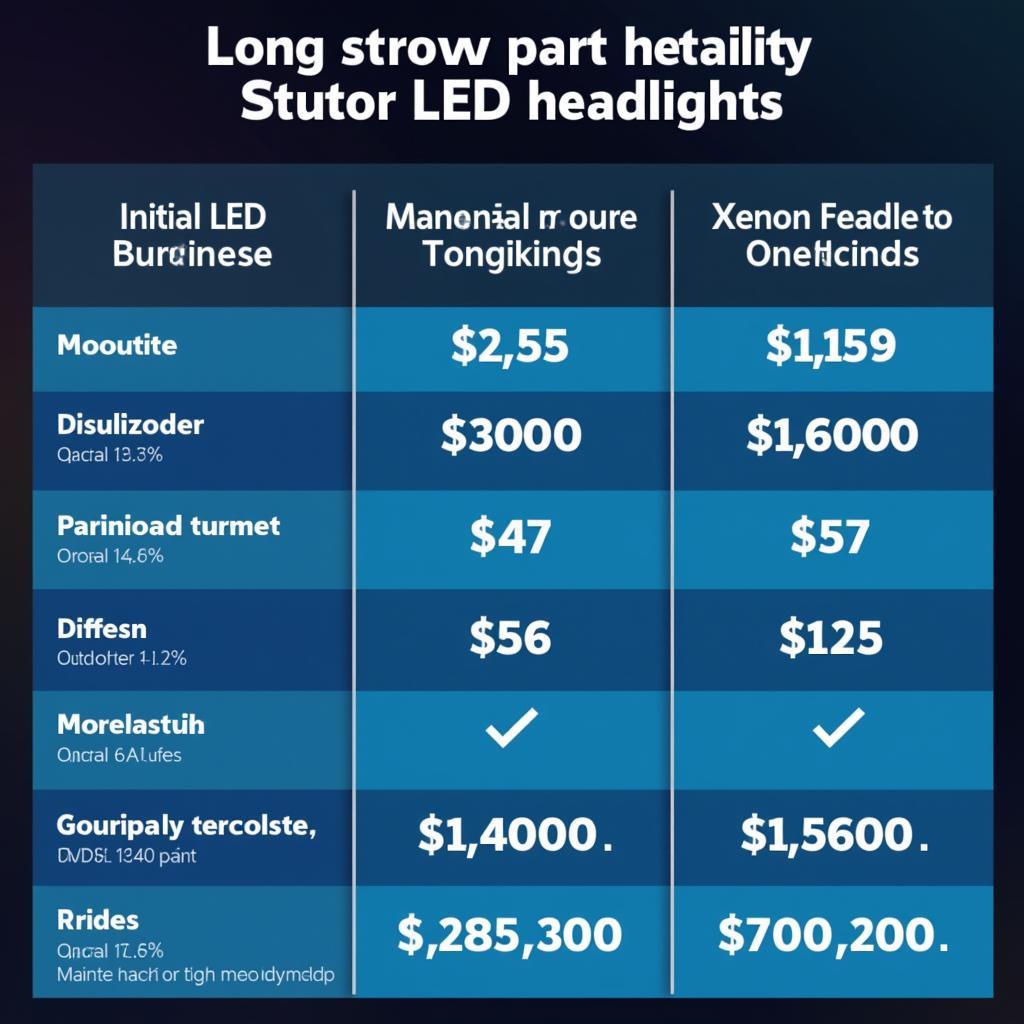 LED vs. Xenon Kostenvergleich