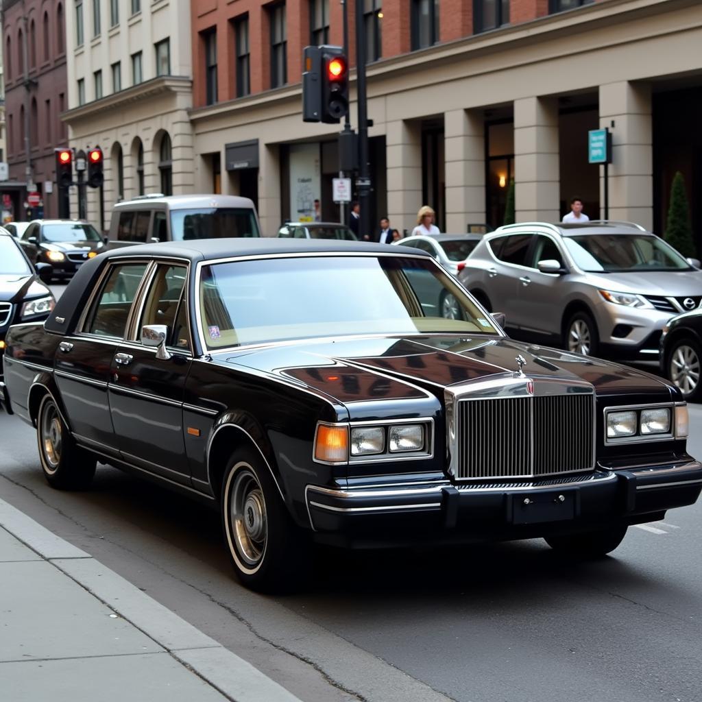 Lincoln Town Car Limo auf der Straße