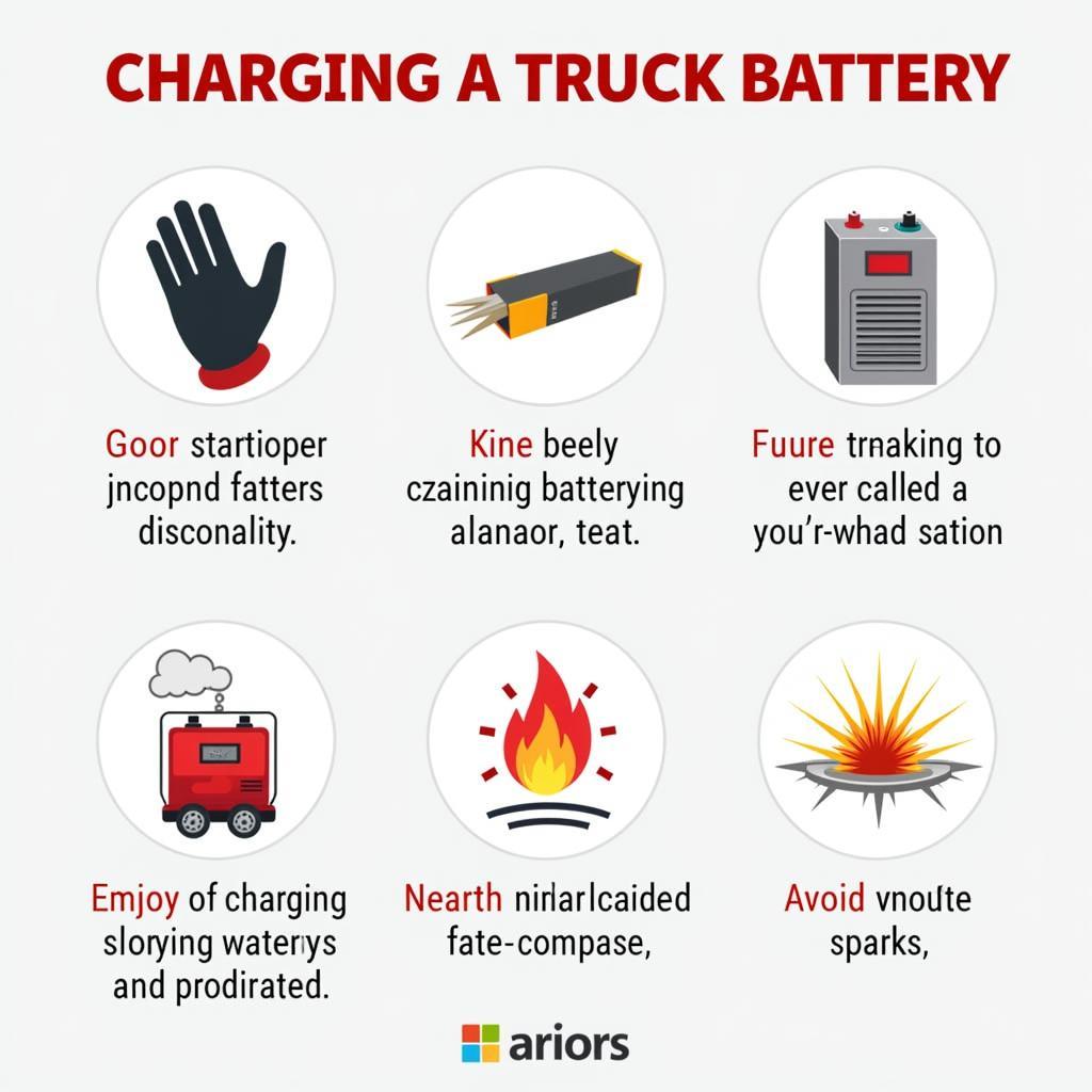 Sicherheit beim Laden einer LKW-Batterie