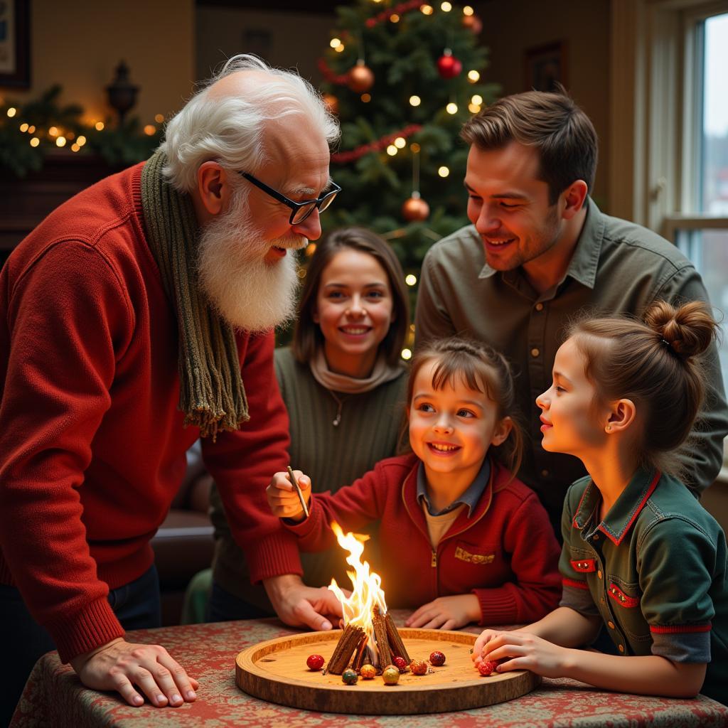 Loriot und Familie an Weihnachten: Eine Darstellung von Wärme und Humor