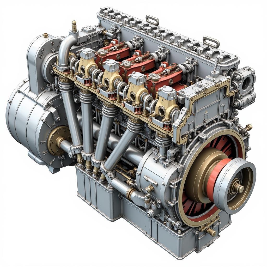 M270 Motor Schnittzeichnung