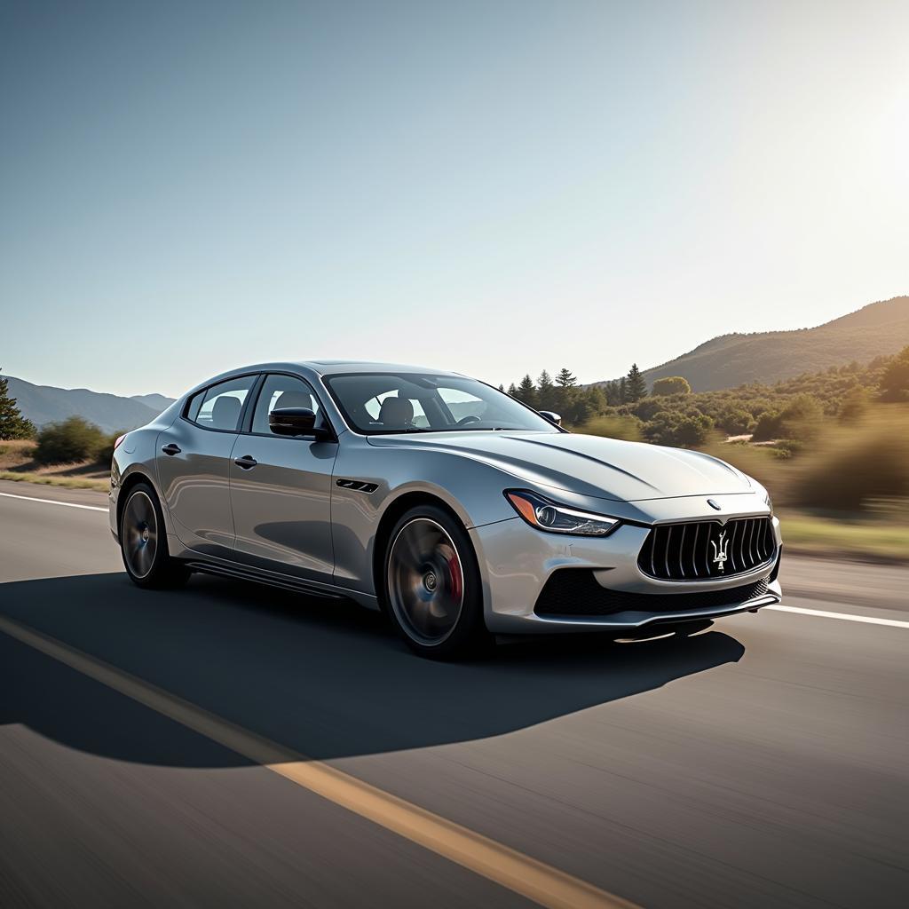 Maserati Ghibli Diesel auf der Straße