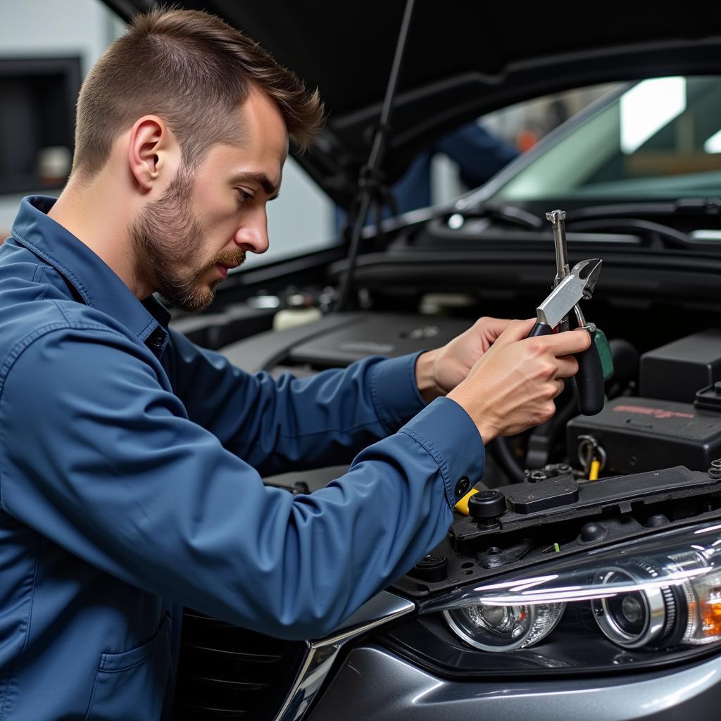 Reparatur am Mazda 6