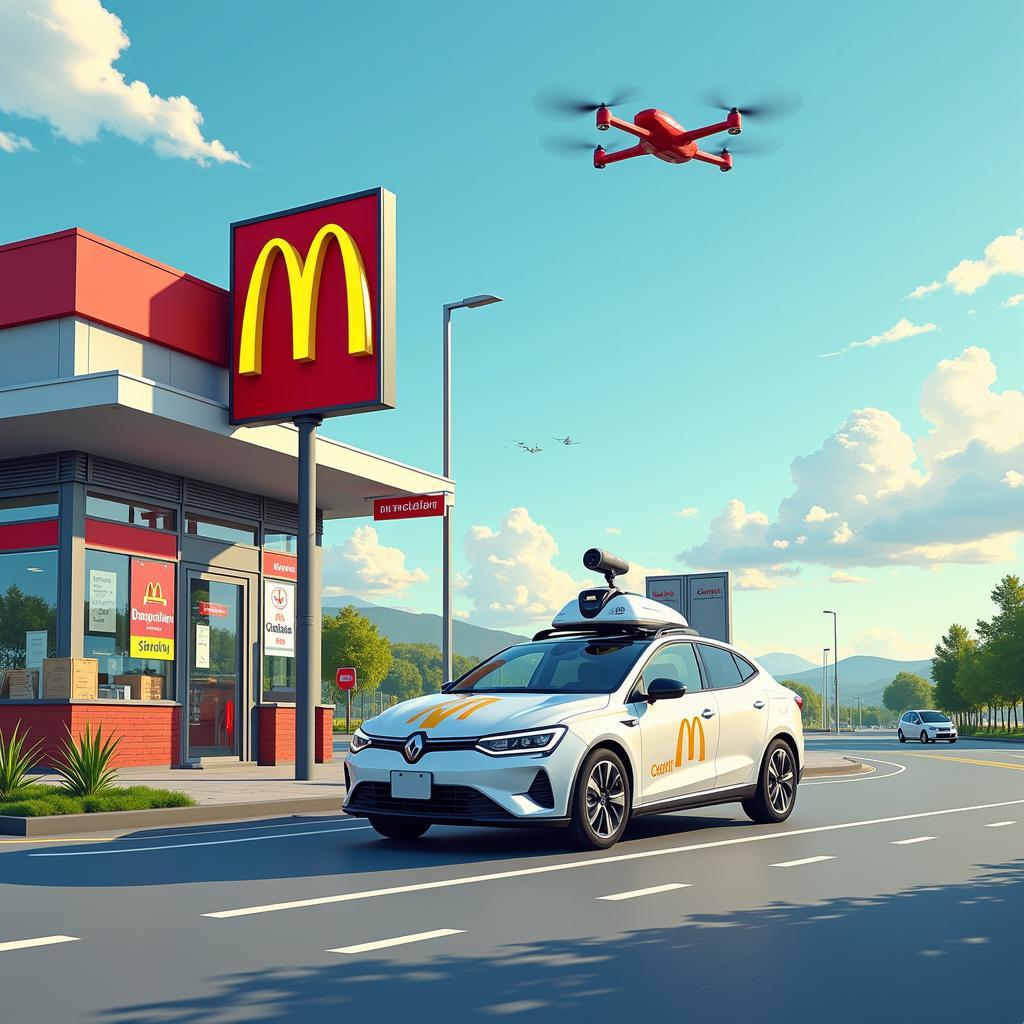 Zukunft der Auto-Technologie bei McDonald's Sennestadt