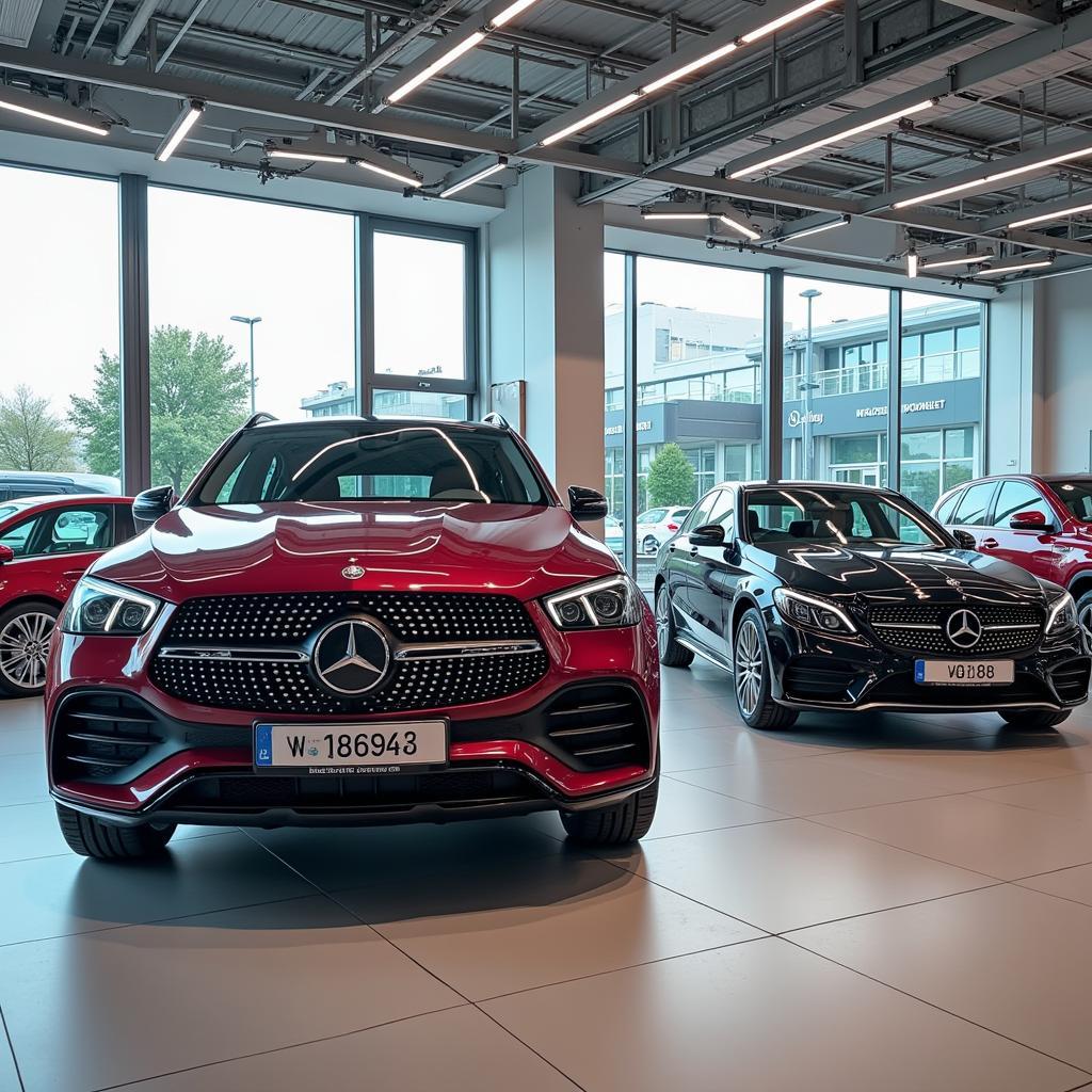 Verschiedene Mercedes-Benz Modelle in Krefeld