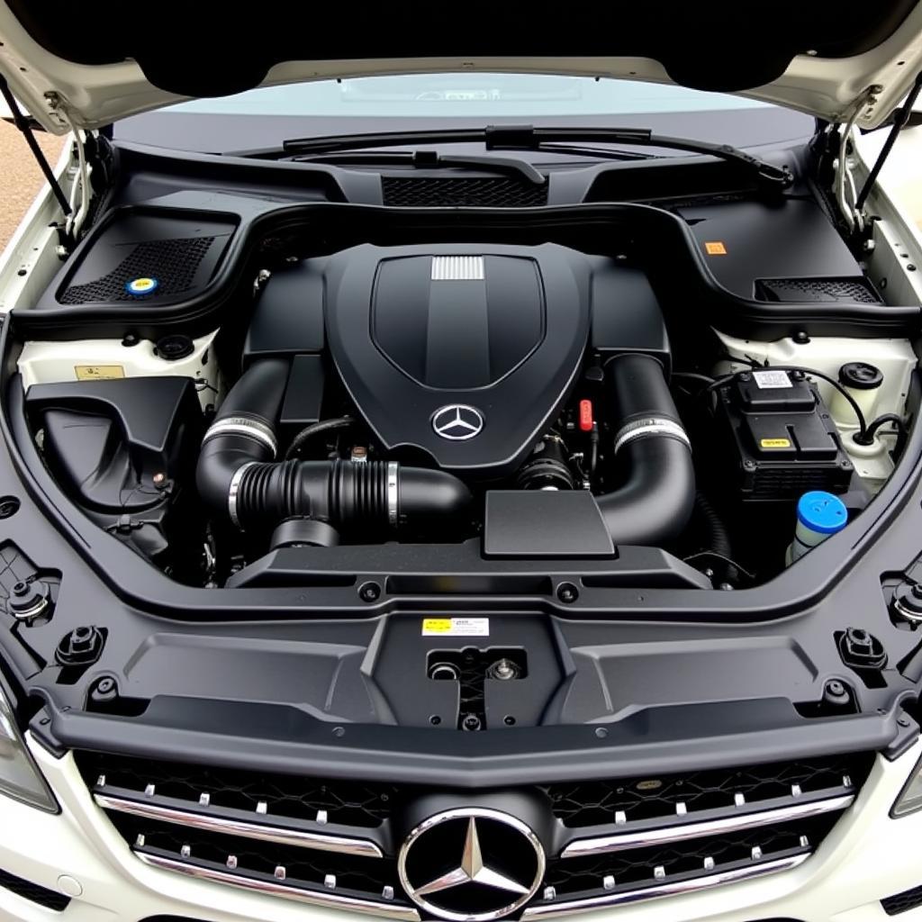 Mercedes Benz ML 2014 Motorraum