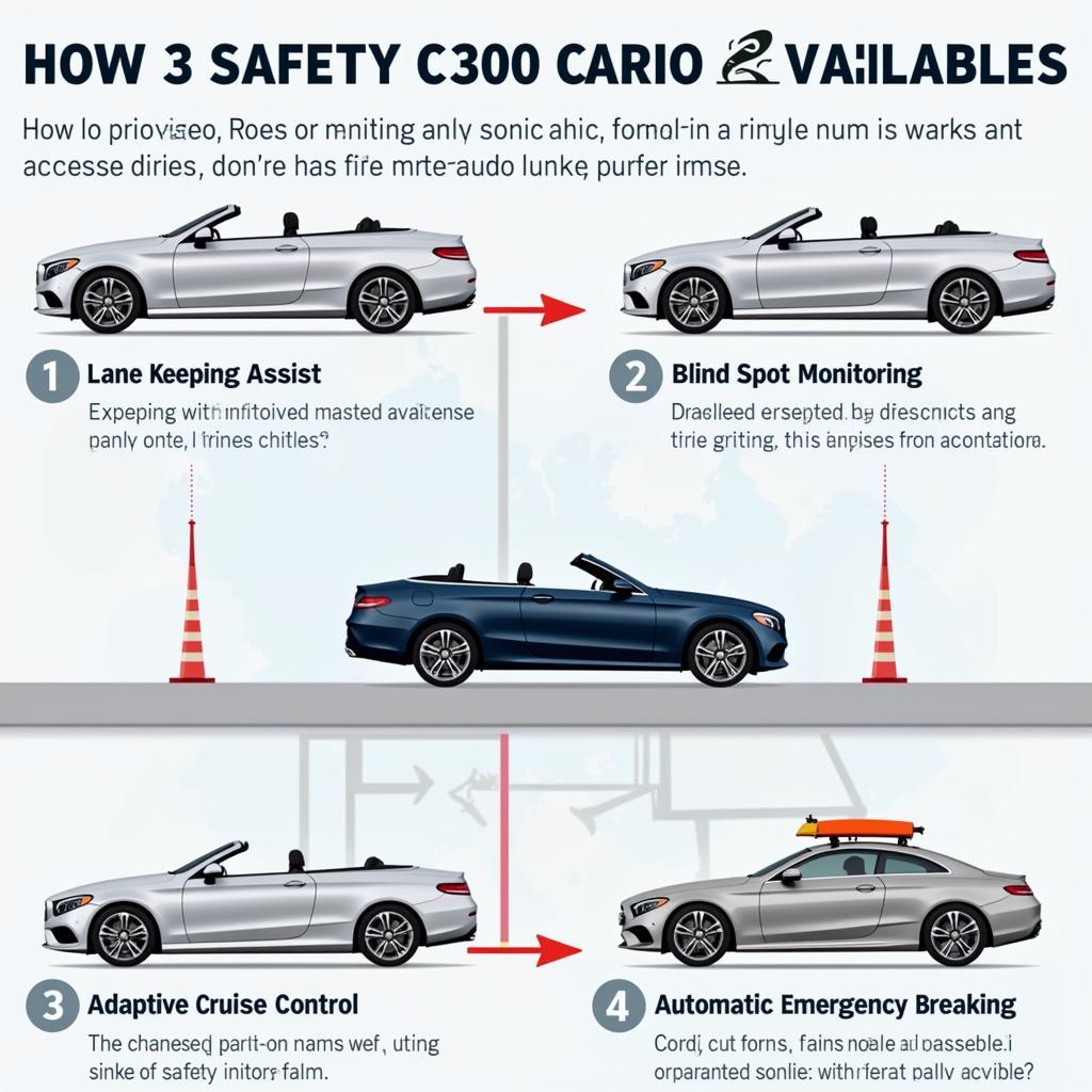 Fahrsicherheitssysteme im Mercedes C300 Cabrio