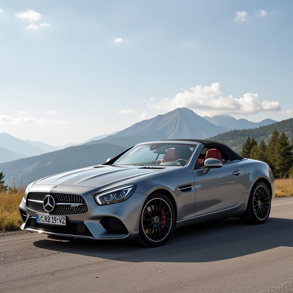 Mercedes Cabrio Hardtop im geöffneten Zustand