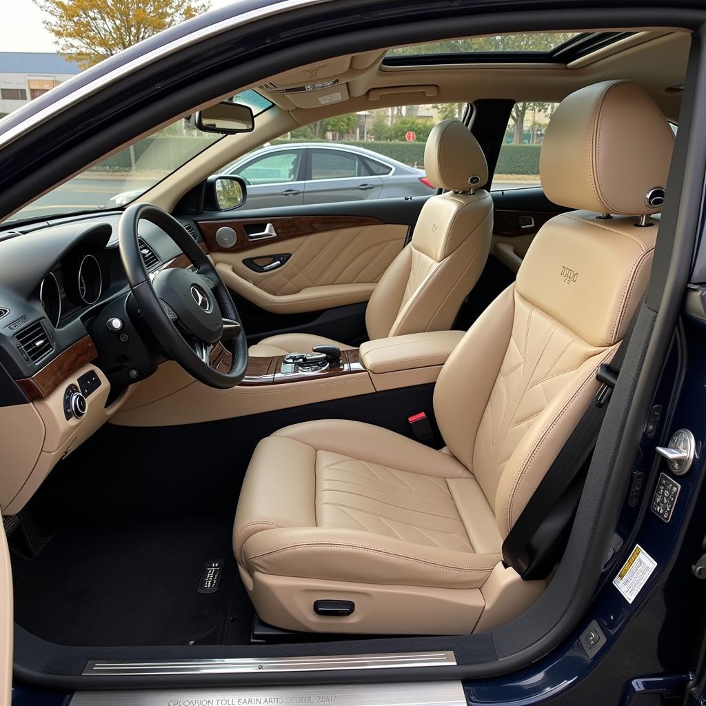 Luxuriöses Interieur des Mercedes CL 65